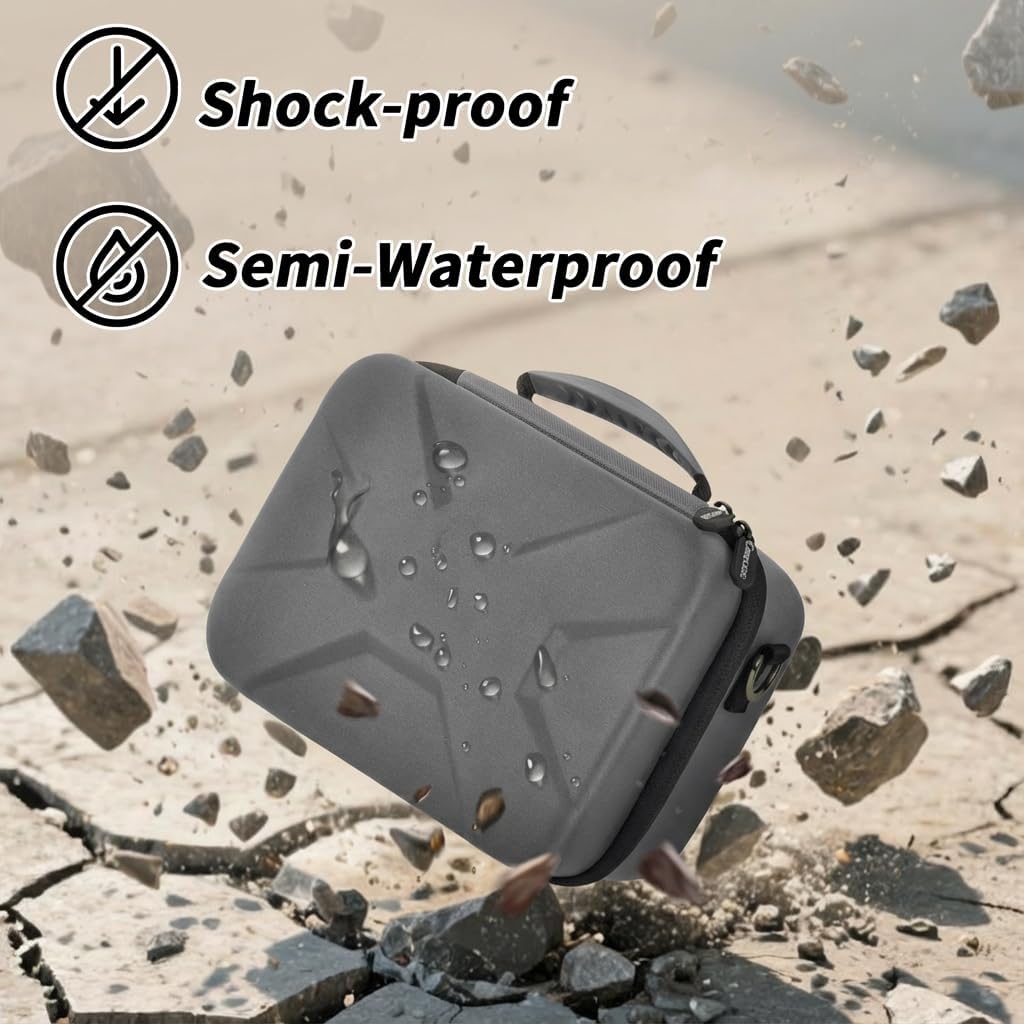 T7 R50 R100 R10 R5 R6 R8 6 Comecase Hard Camera Case for Canon EOS Rebel Mark II, DSLR Mirrorless Camera Bag with Slots