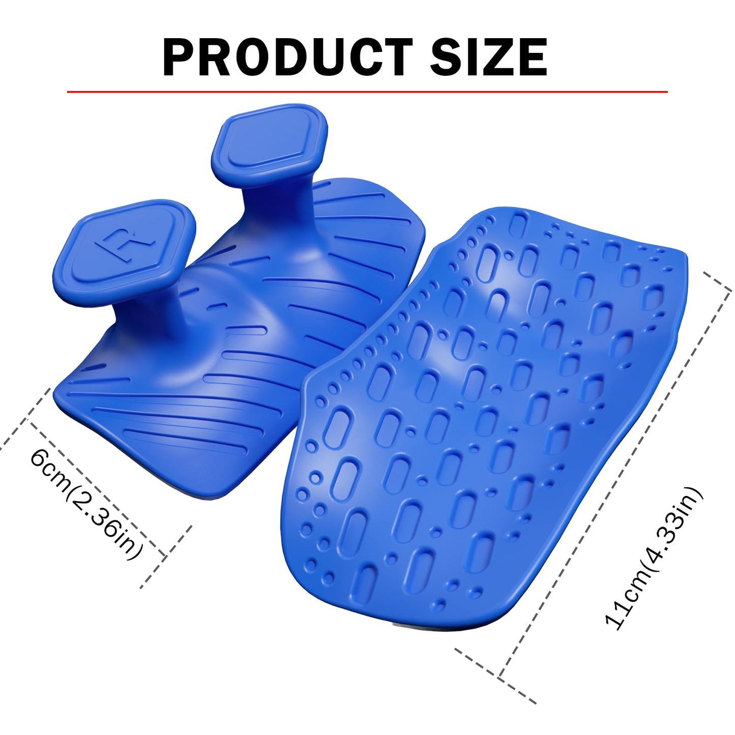 ARWROS Upgraded Anti-Slip Workout Grips - Widened and Thickened Rubber Hand Protector Ryptfit Grips for Weightlifting, Pull-ups, Gym Training and Workouts, for Men and Women (Blue)