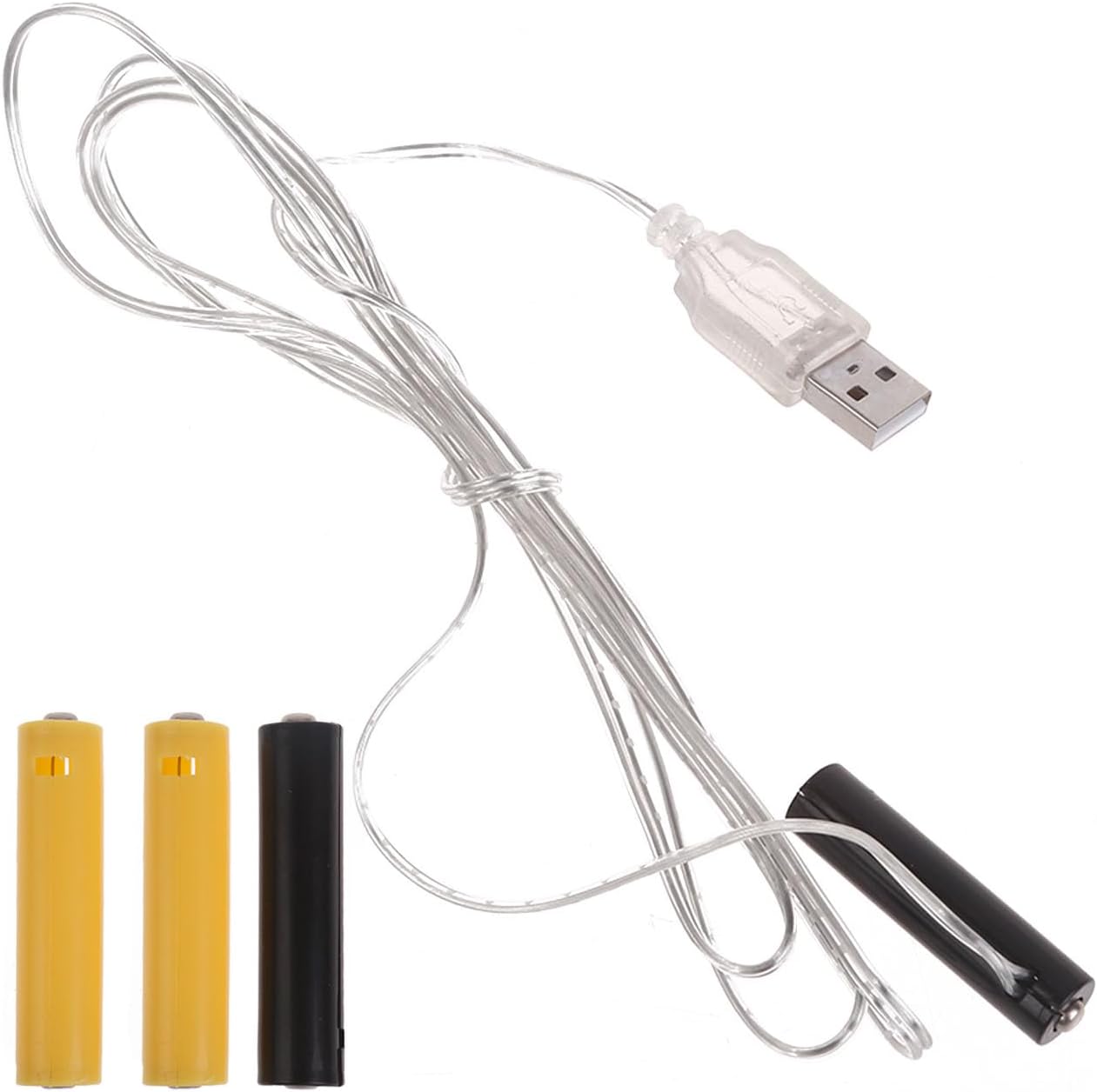 LQMBABY AA Battery Eliminator, Replace AA Batteries Power Supply Adapter, Fake Battery Power Adapter for LED Fairy