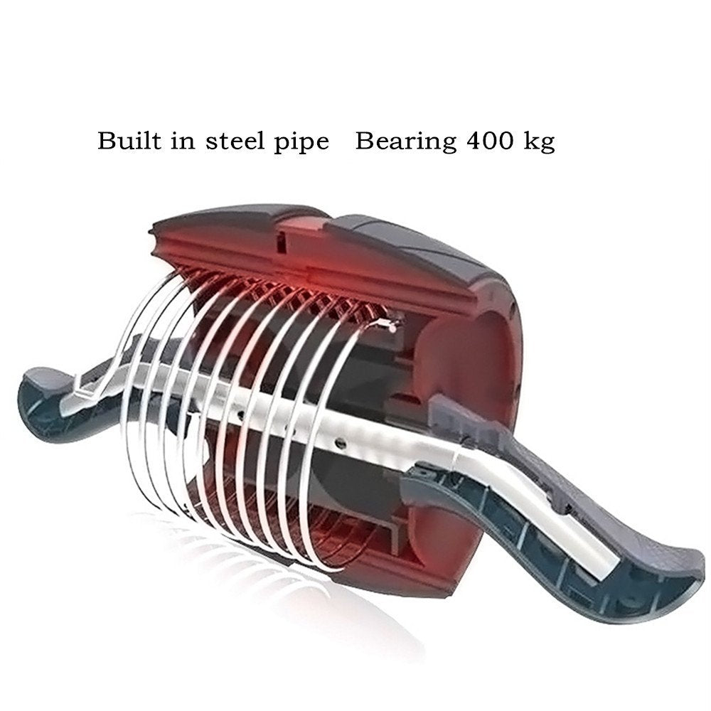 Perfect Fitness Ab Carver Pro Roller Wheel With Built In Spring Resistance, At Home Core Workout Equipment, Red