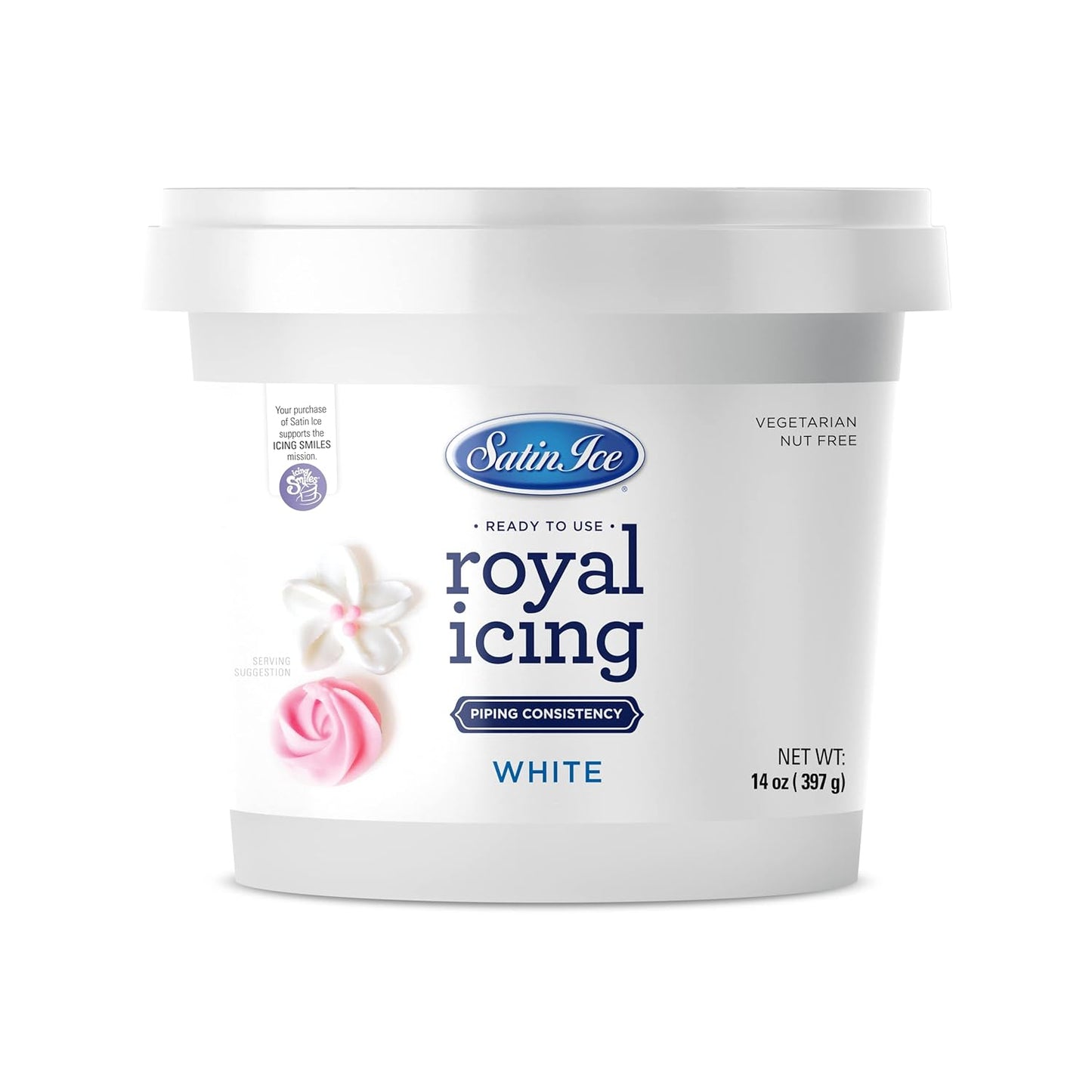 RTU Royal Icing by White - 14oz Pail for Perfect Cake Decorating | Easy to Use