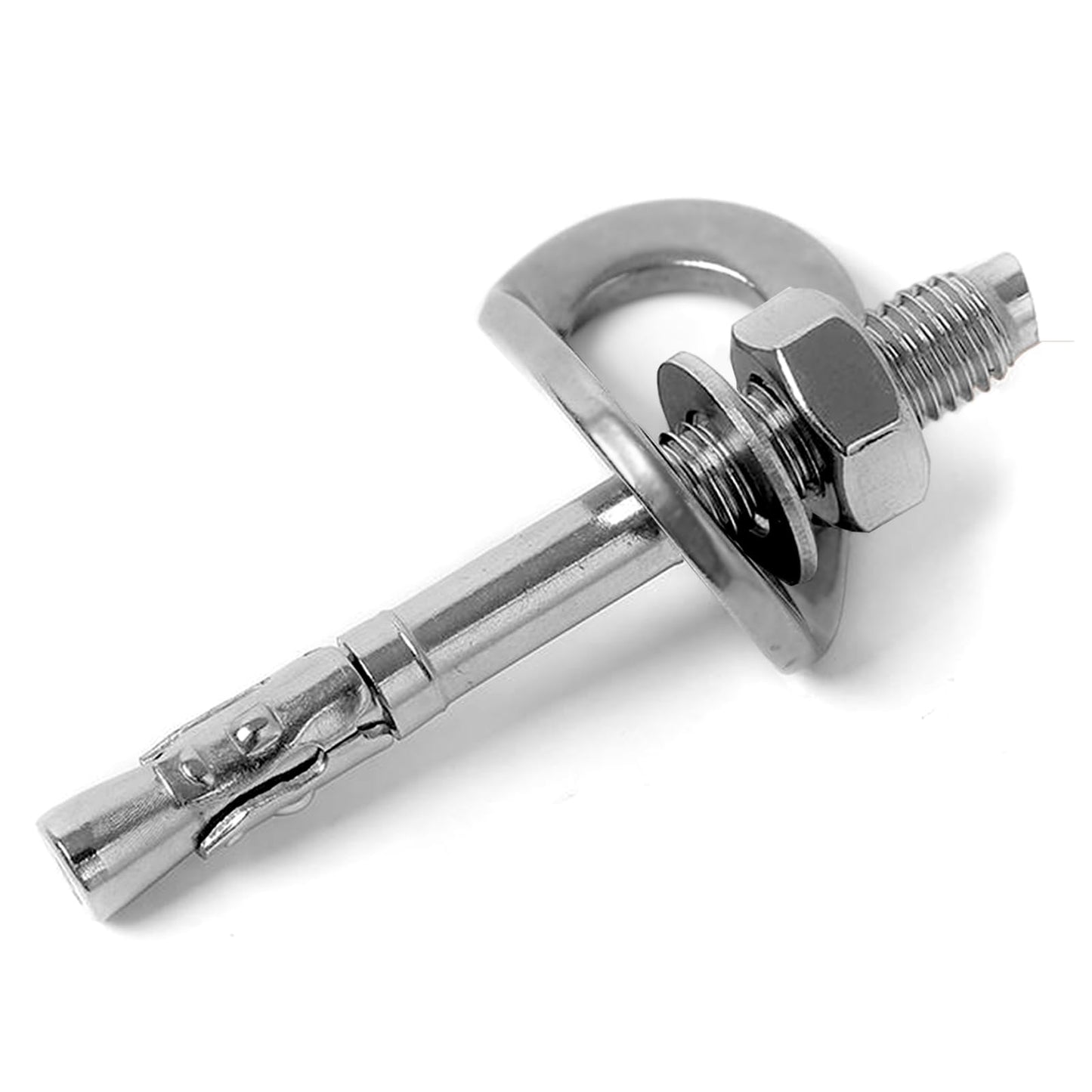 YERGOFE Climbing Holds Anchor Set - 1 PCS - Stainless Steel Bolt Hanger and Bolt Heavy Duty Climbing Holds Weight 2500KG for Indoor Outdoor Climb Train (1, 12MM)