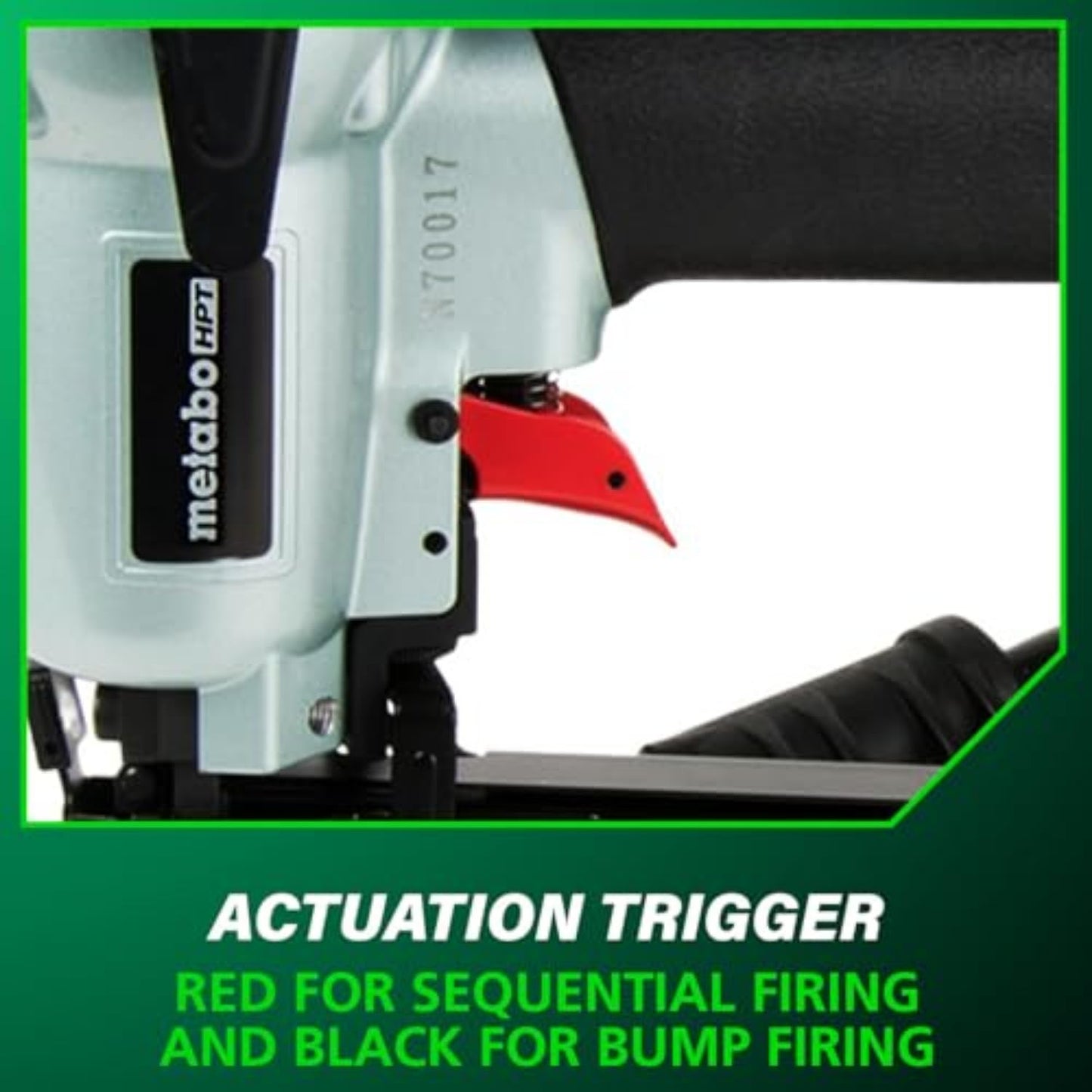 Metabo HPT Cap Stapler, Pro-Preferred Pneumatic Power Nailers, Crown Stapler for Roofing Felt, Foam Insulation & House Wrap, 18 Gauge, Up to 200 7/16" Crown Staples, Length 7/8" to 1-1/2", N3808AP