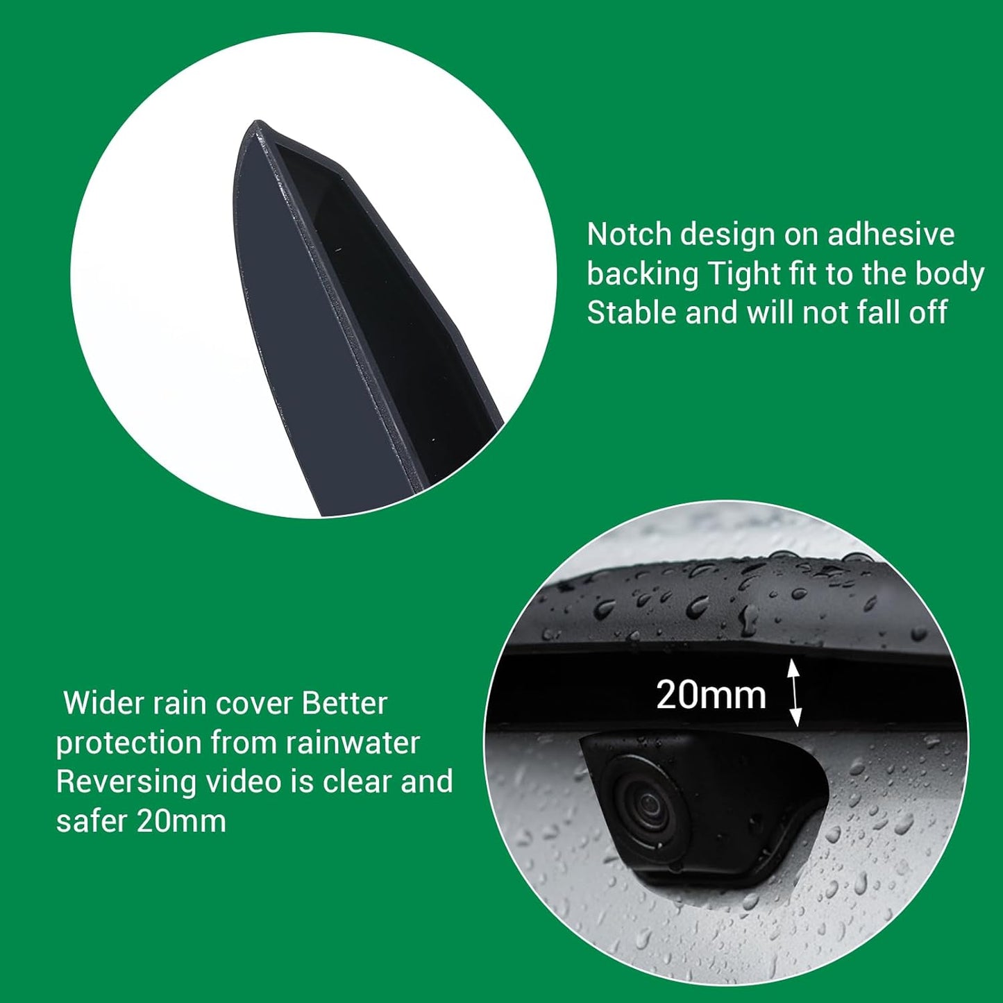 Molain 2 Pcs Car Rear View Camera Anti-Rain Cover, Universal Silicone Protection Cover for Reversing Cameras