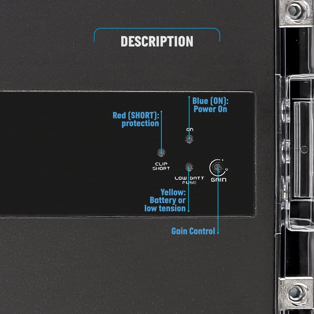Banda Audioparts Viking 15000 Car Audio Amplifier Mono Block 1 Channel 15000W RMS 1 Ohm Stable High Power Aluminum Chassis Subwoofer Woofer Car Audio Amp