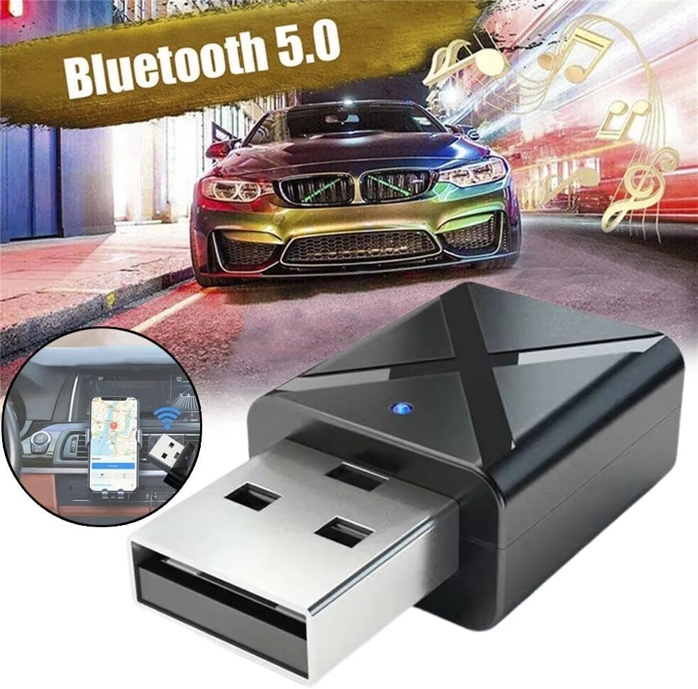 generic 2-in-1 Bluetooth Adapter, Support TV Speaker Earphone Mini Car Music Computer, Wireless Audio Music Stereo