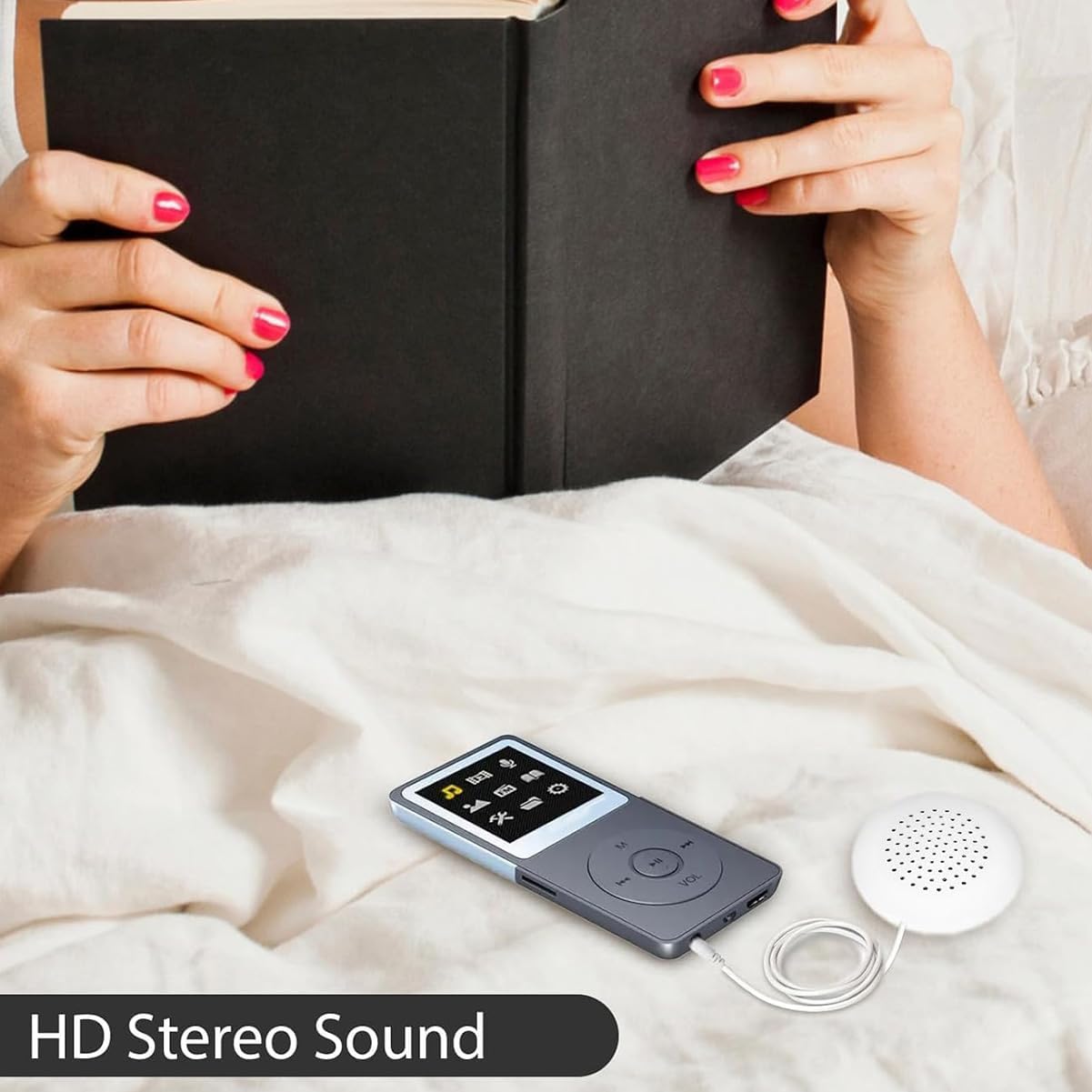 HANYAUKU 3.5mm MP3/MP4/Phone/CD/Player, Pillow Speaker, Mini Stereo Speaker Replacement, Portable DIY Sleep Device