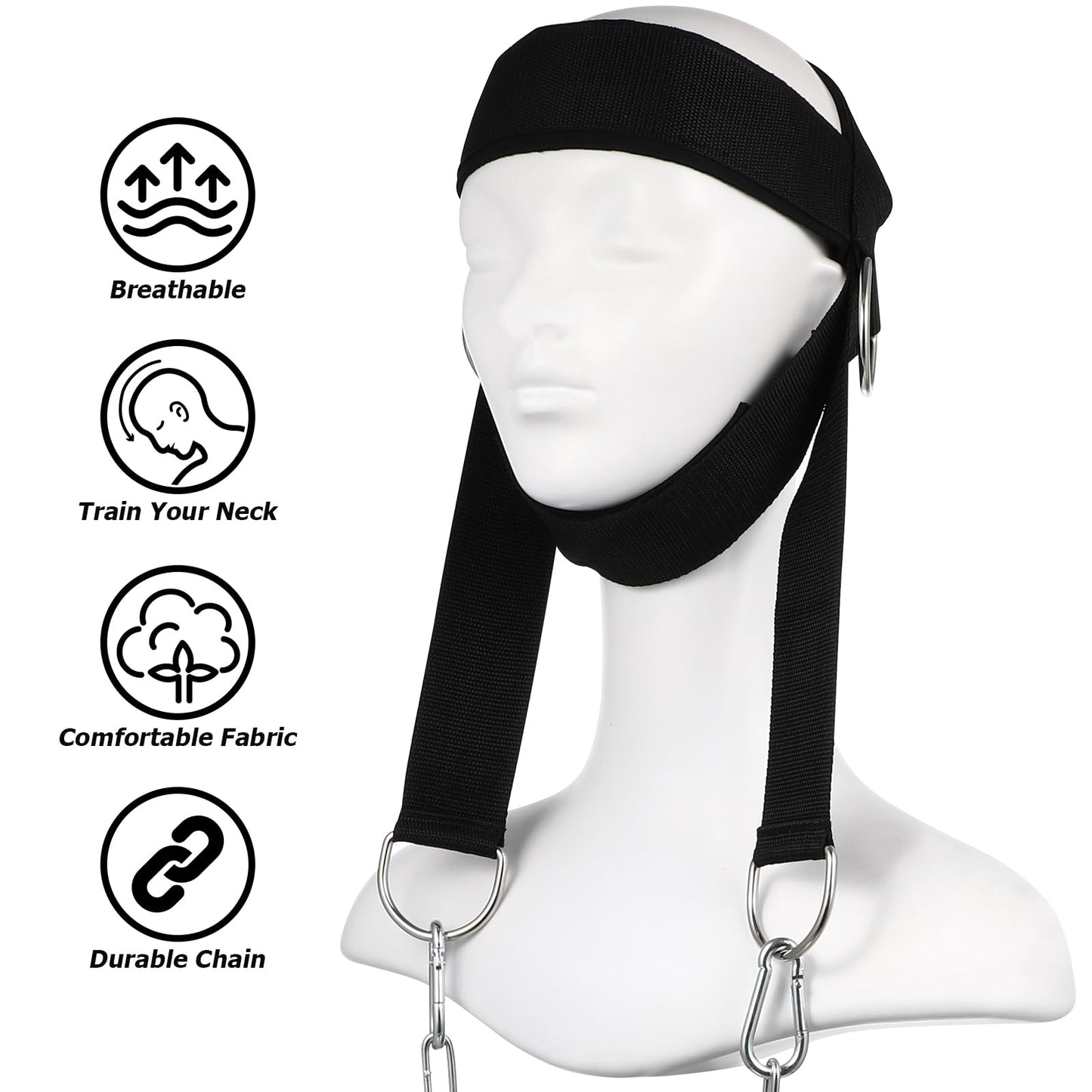 Toddmomy Advanced Head and Neck Trainer with Shoulder Weight for Neck and Shoulder Strength Training Exerciser Fitness Equipment