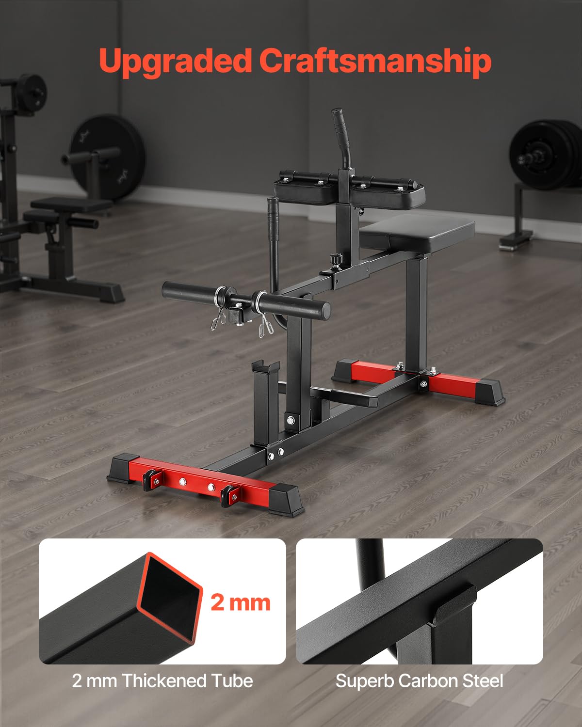 VEVOR Vertical Leg Press Machine, Lower Body Special Home Gym Machine, Carbon Steel Leg Press Exercise Training Equipment, Adjustable Leg Strength Workout for High-Intensity Presses, 550 lbs Capacity