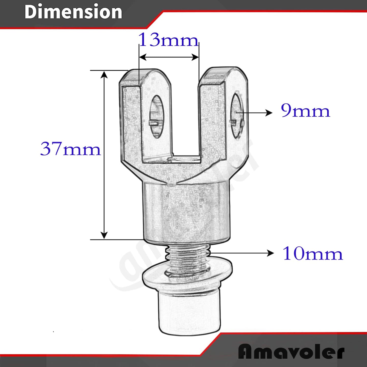 amavoler Motorcycle Foot Pegs Mount Supports Footrest Mounting Clevis Hardware Kit (29mm) for Softail FXST Low Rider Sport Glide Dyna FXR FX(black)