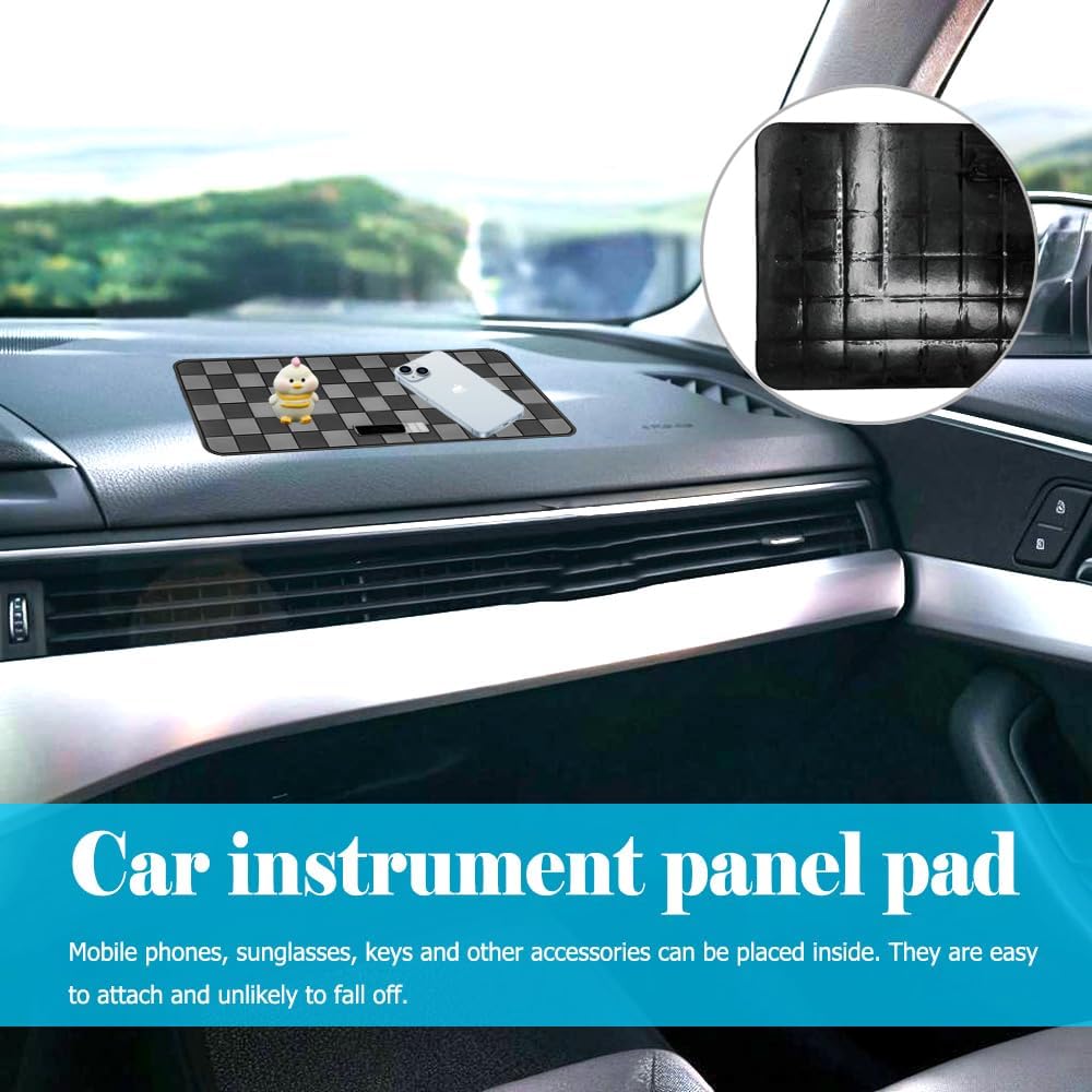 Anti Slip Car Dashboard Pad, Automotive Interior Accessories,PVC Car Dash Gripping Mat Suitable for Placing Mobile