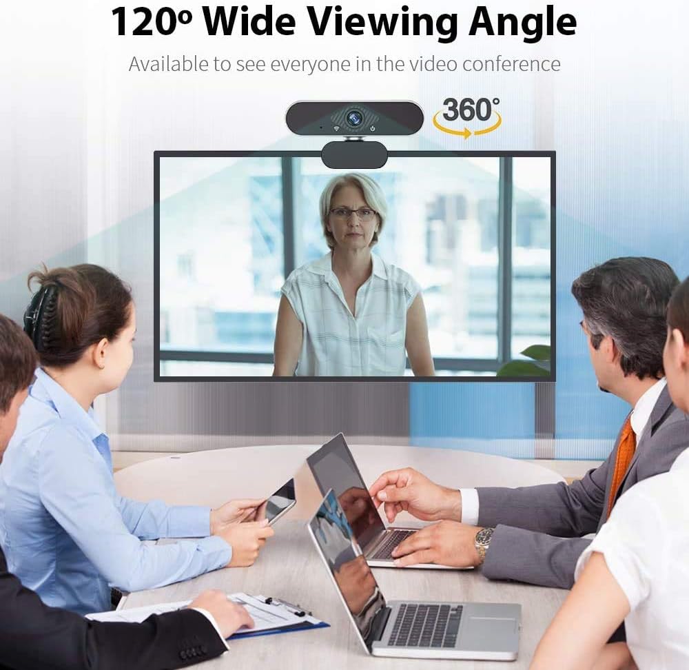 easyday 1080P HD Webcam with Microphone, Streaming Computer Web Camera for Laptop/Desktop/Mac/TV, USB PC Camera