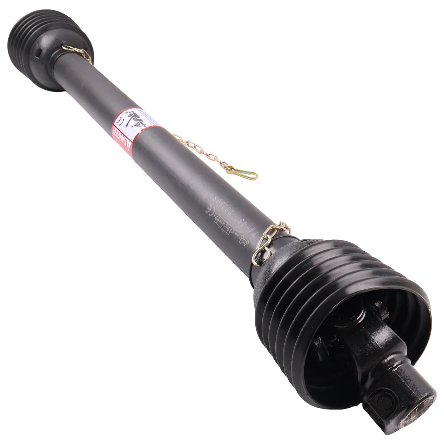 KSQOON PTO Drive Line, Post Hole Digger (1-3/8" x 6 Spline Quick Disconnect Tractor End) 48" -68", 4 Series