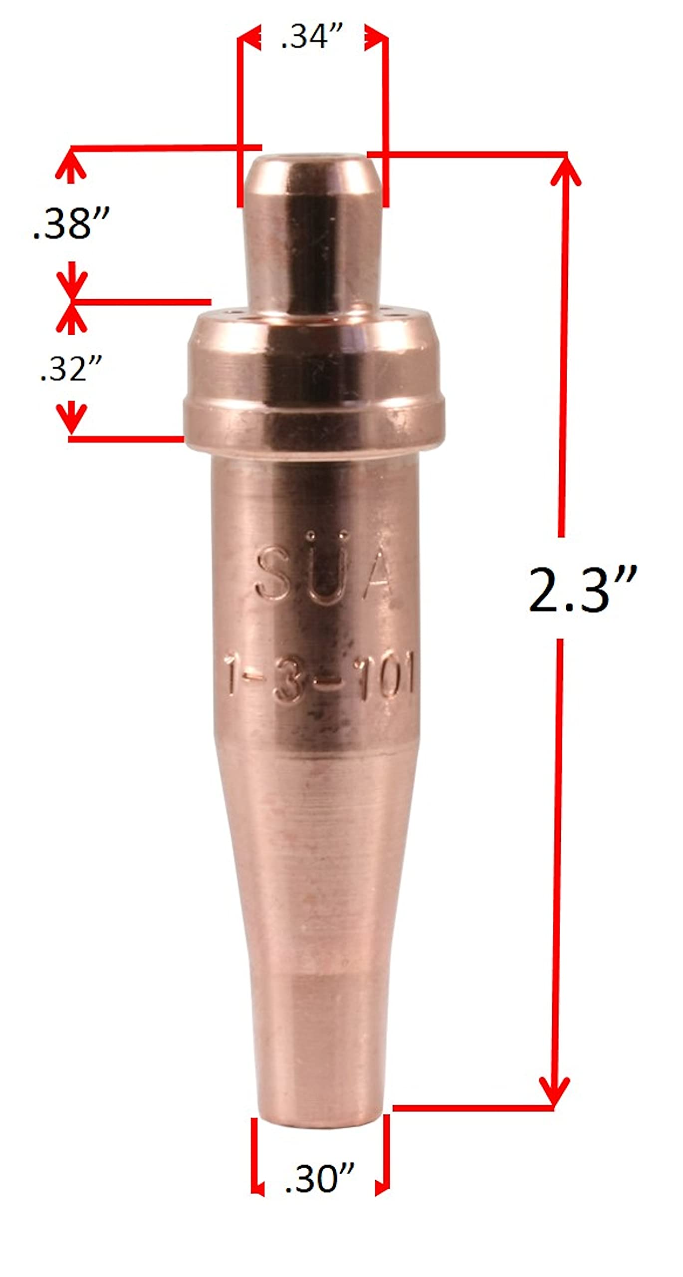 SÜA - Oxygen and Acetylene Gas Cutting, Welding and Heating Set - Medium Duty Torch - Plastic Box - Model: Wyvern V