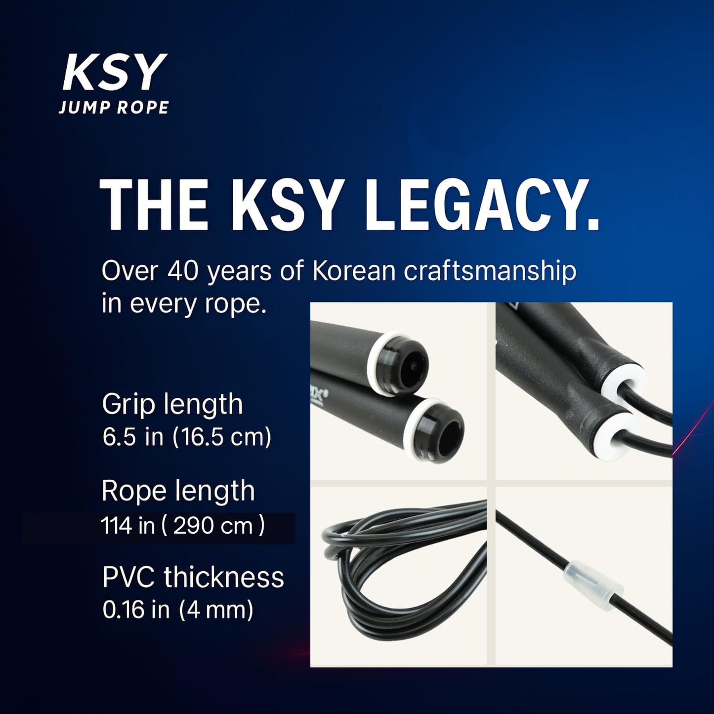 Speed Jump Rope for Men & Women (Grand Prix Speed Series) | Adjustable PVC Jump Rope for Fitness, Boxing & HIIT Workouts | Professional Skipping Rope | Made in Korea (Black)