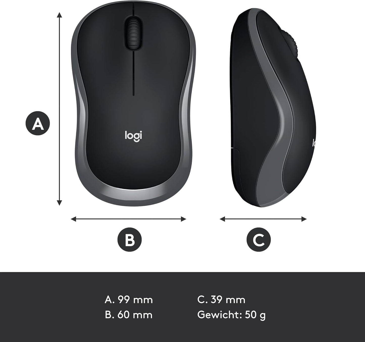 Logitech 910-002235 M185 Wireless Mouse