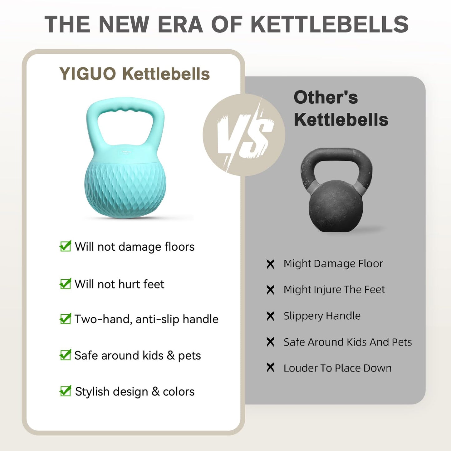 YIGUO Soft Kettlebell, 15lb Kettlebells Cushioned Impact-Resistant Base and Anti-Slip Grip, Strength Training Kettle Bell for Women and Men, Home Workout (Green)