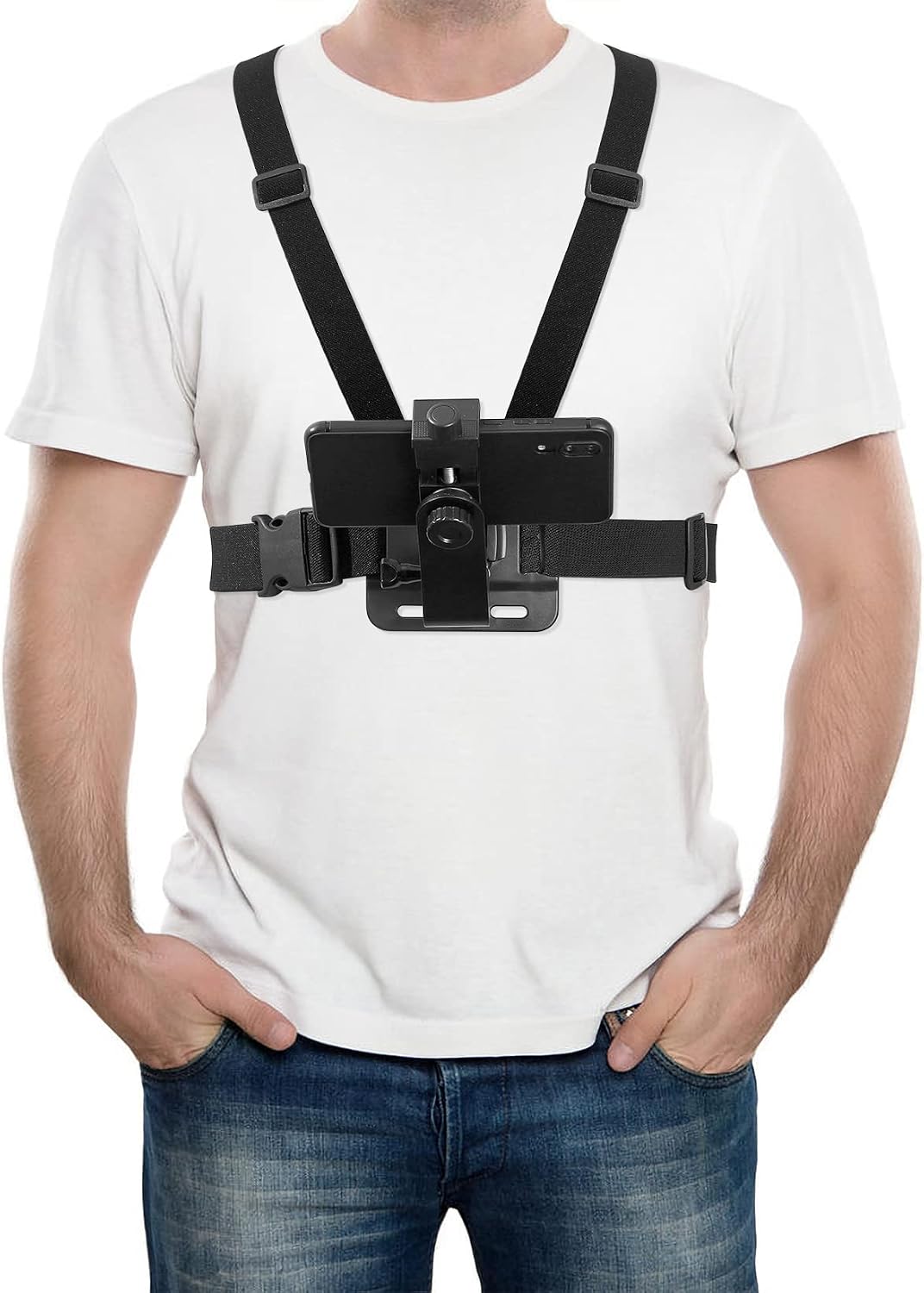 Fulushouxi 2018/7/6/5/4/3, Mobile Phone Chest Adjustable Strap Mount GoPro Chests, Cell Phone Clips Harness Holder