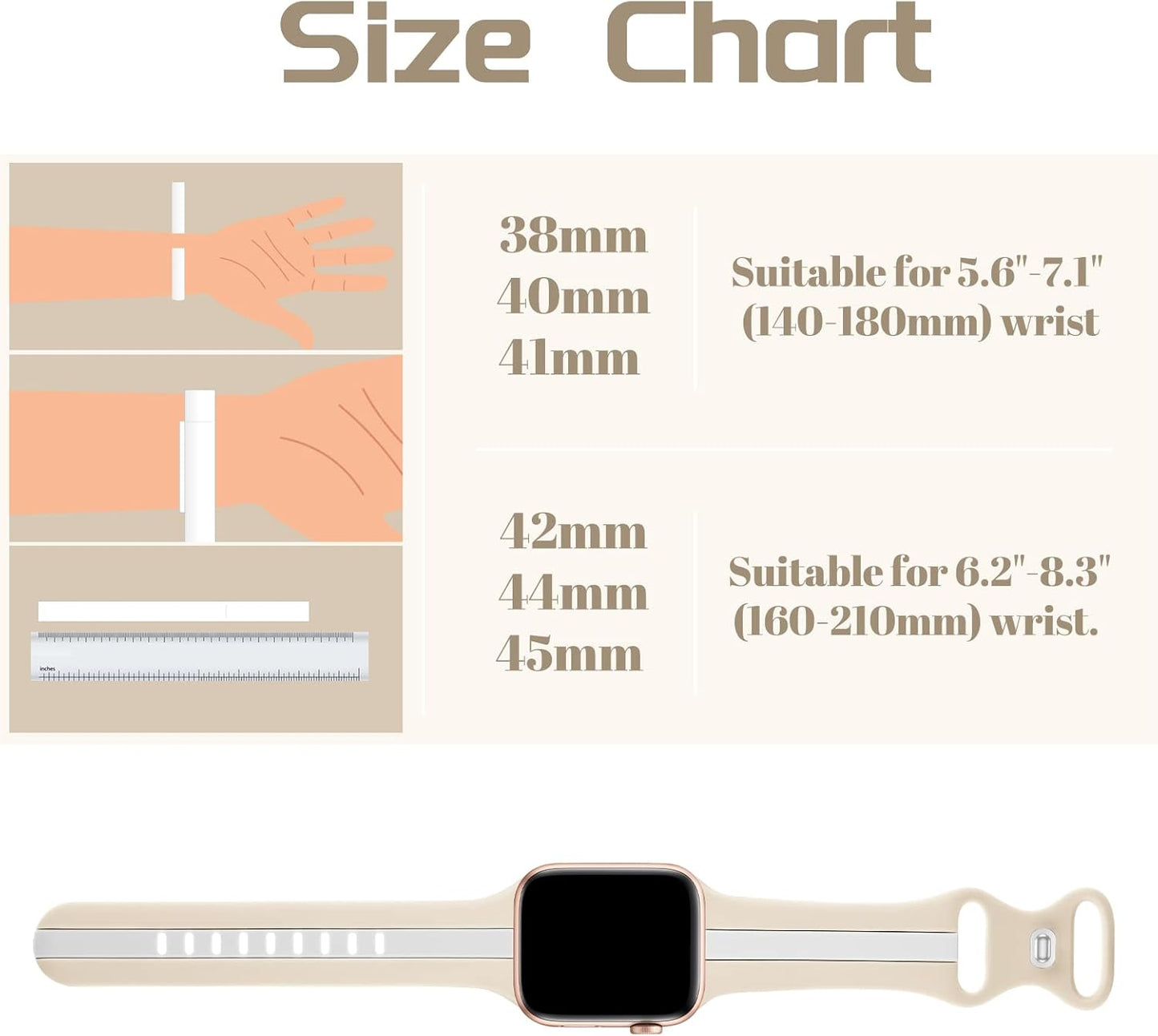 38mm 40mm 41mm 42mm 44mm 45mm 49mm 11/10/9/8/7/6/5/4/3/2/1/se/Ultra Designer Sport Band Compatible with Apple Watch