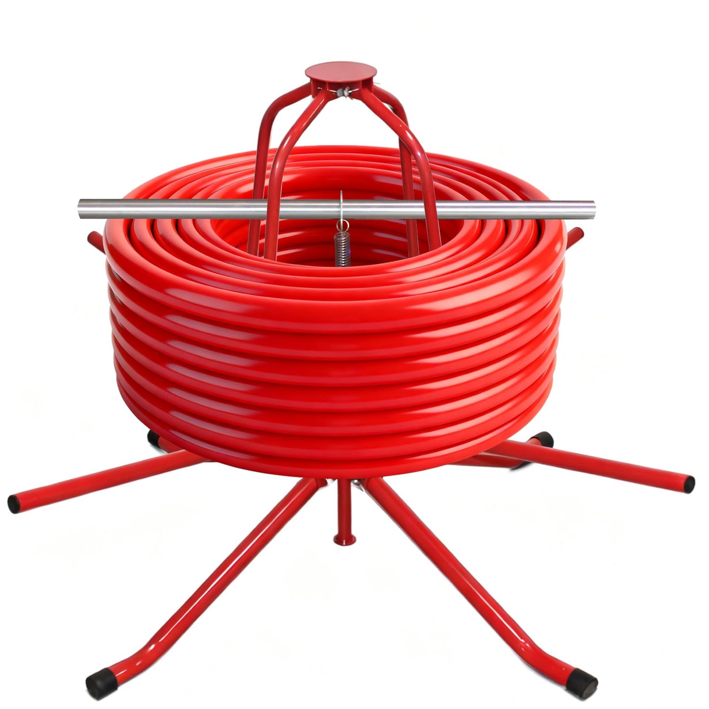 Pipe Uncoiler, PEX Piping Uncoiler, Multi-function Folding Tube Dispenser, Heavy Duty Potable Water Tubing Decoiler for 3/8'' to 1'',Maximum Load of 440Lbs
