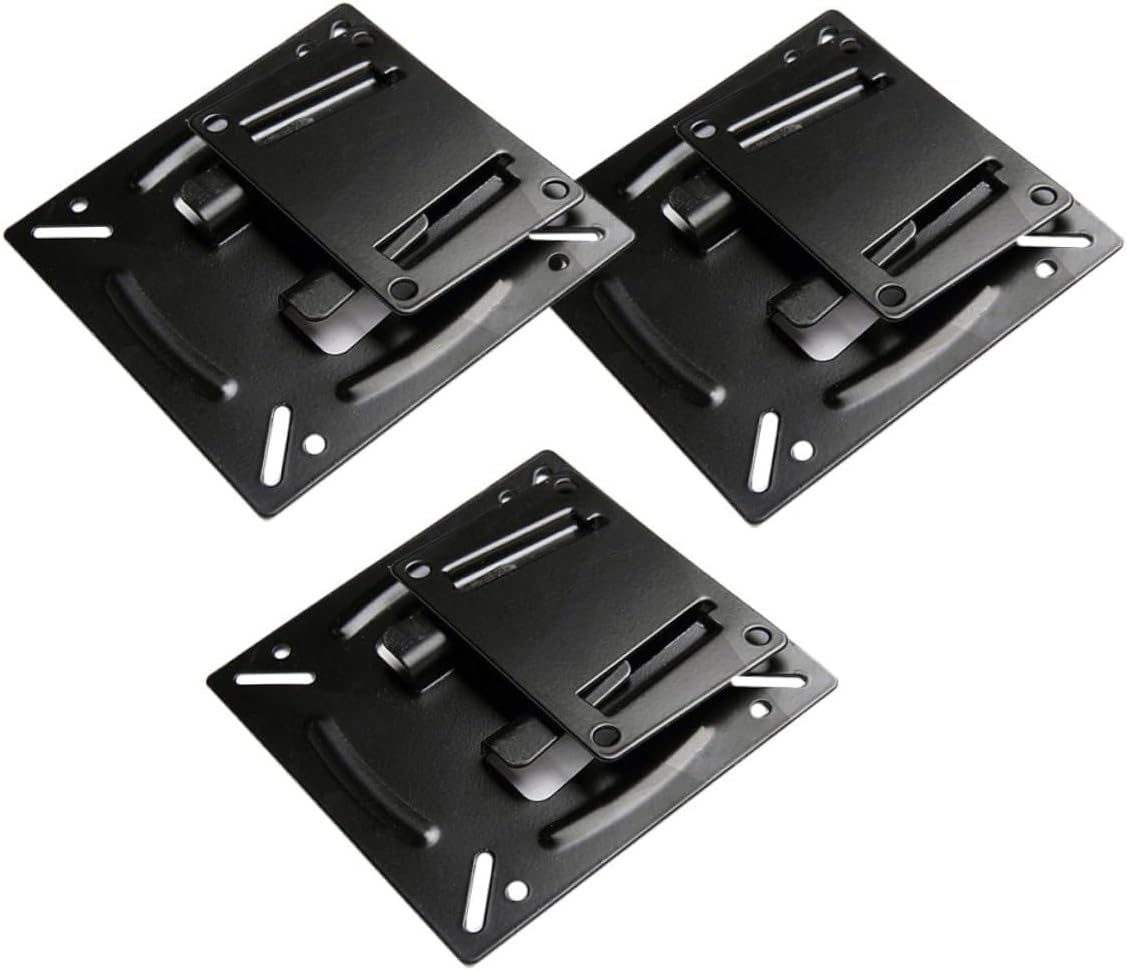 Luxshiny 14-24 Inch 3pcs Pack, LCD Tv Wall Mount Bracket Metal Fixed Monitor Holder for Home Office with Compatible
