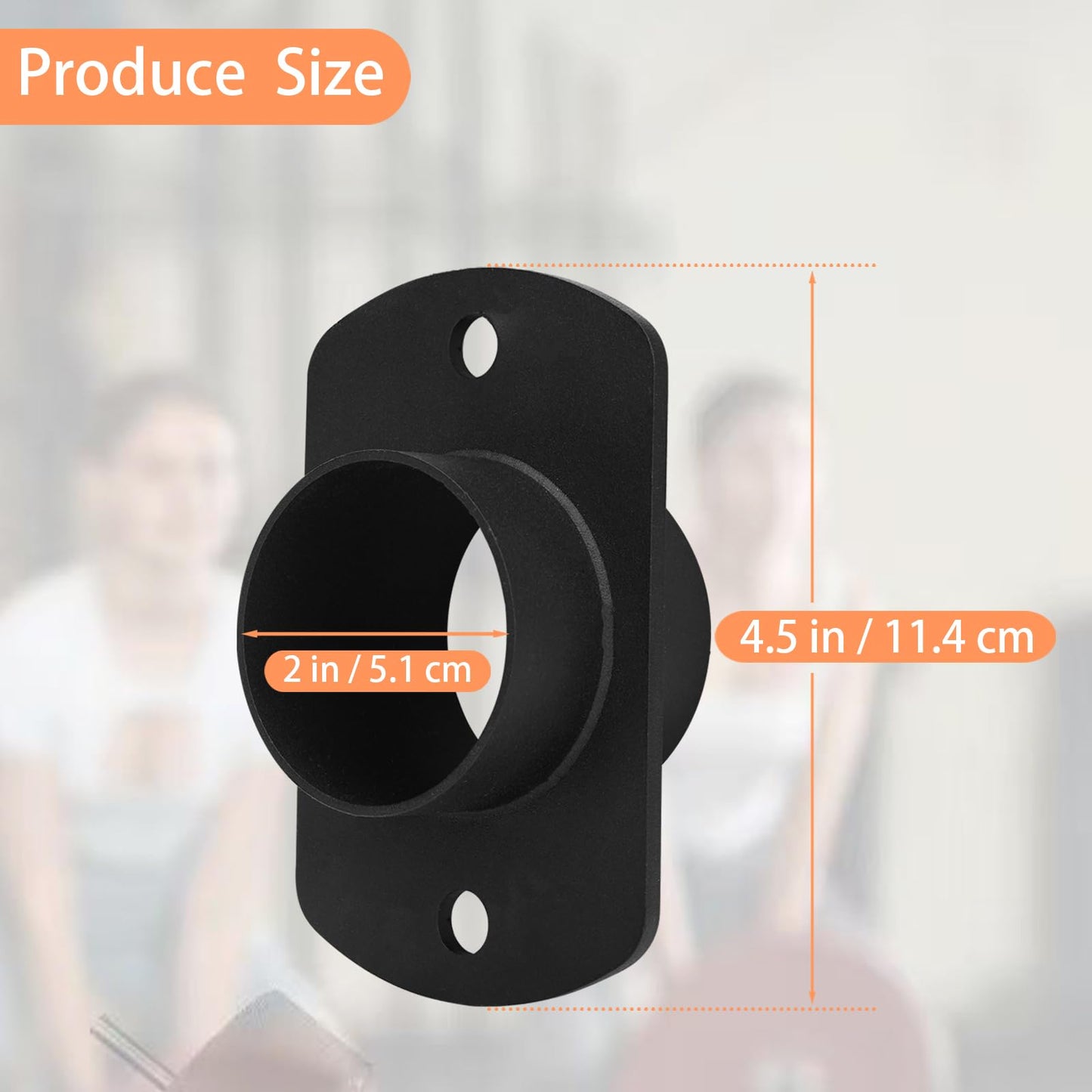 YZZHAJ Landmine Eyelet Attachment for 2 inch Olympic Bar, T-Bar Row Platform, Landmine Row Handle for Barbell Attachment,Bent Over Row Exercise Pull Down Back Shoulder Muscles Exercise (Black)