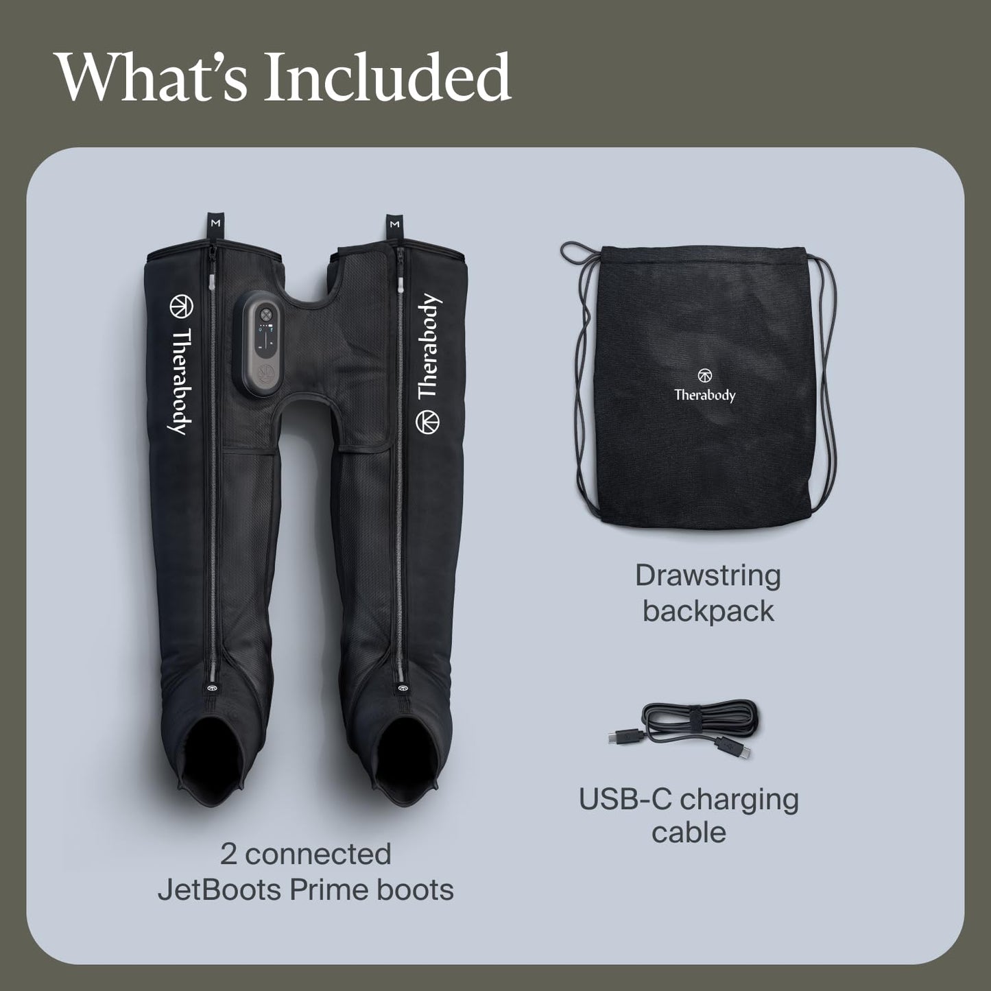 Therabody JetBoots Prime Wireless Compression Boots Leg Massager Recovery | Pneumatic Leg Compression for Circulation & Pain Relief, FDA Cleared, 4 Pressure Levels | Long, +37in Leg Length