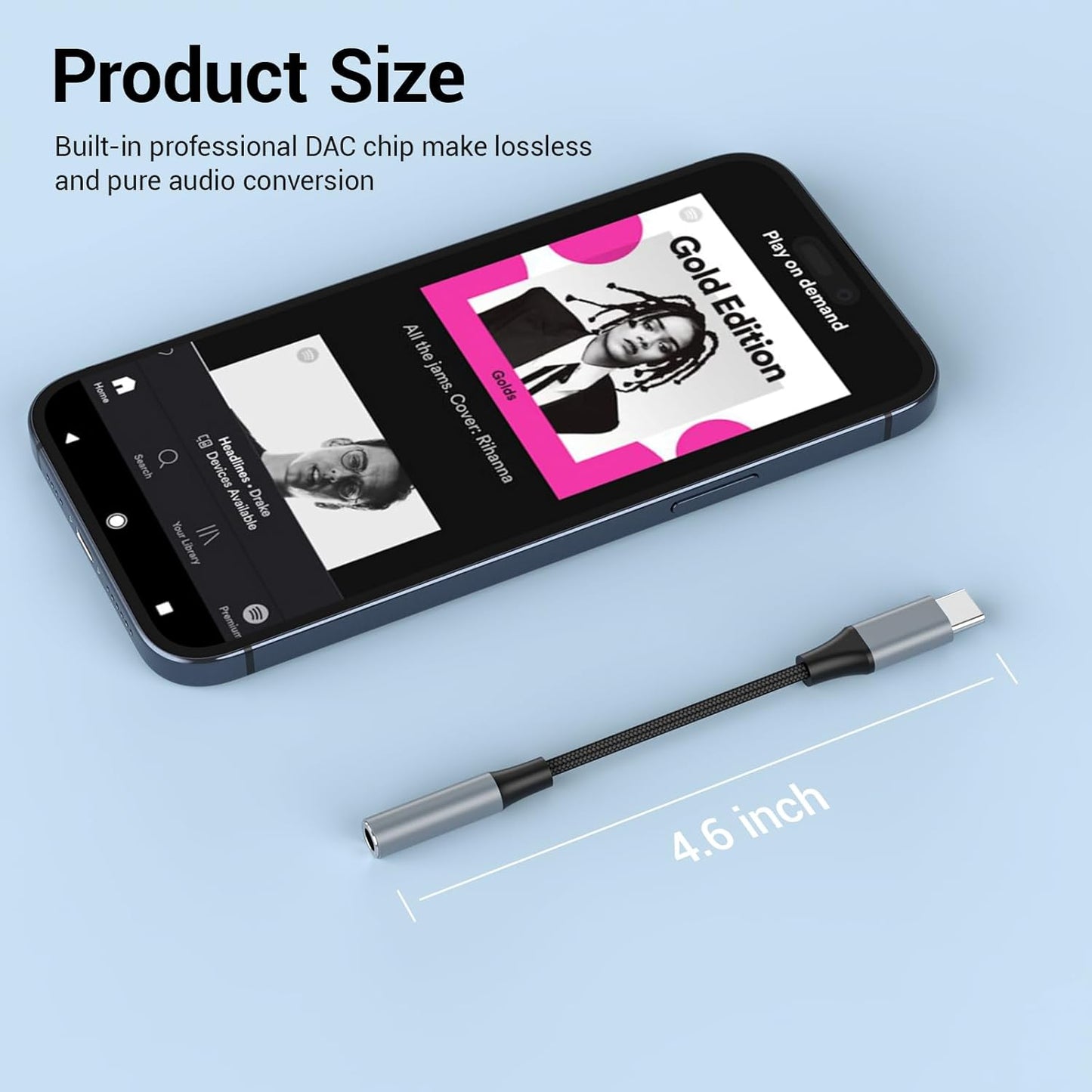 YGKSAA 2pcs 3.5mm S20+/S21 iPhone15 16 17, USB C to Female Headphone Jack Adapter, Upgrade Metal Case, Compatible