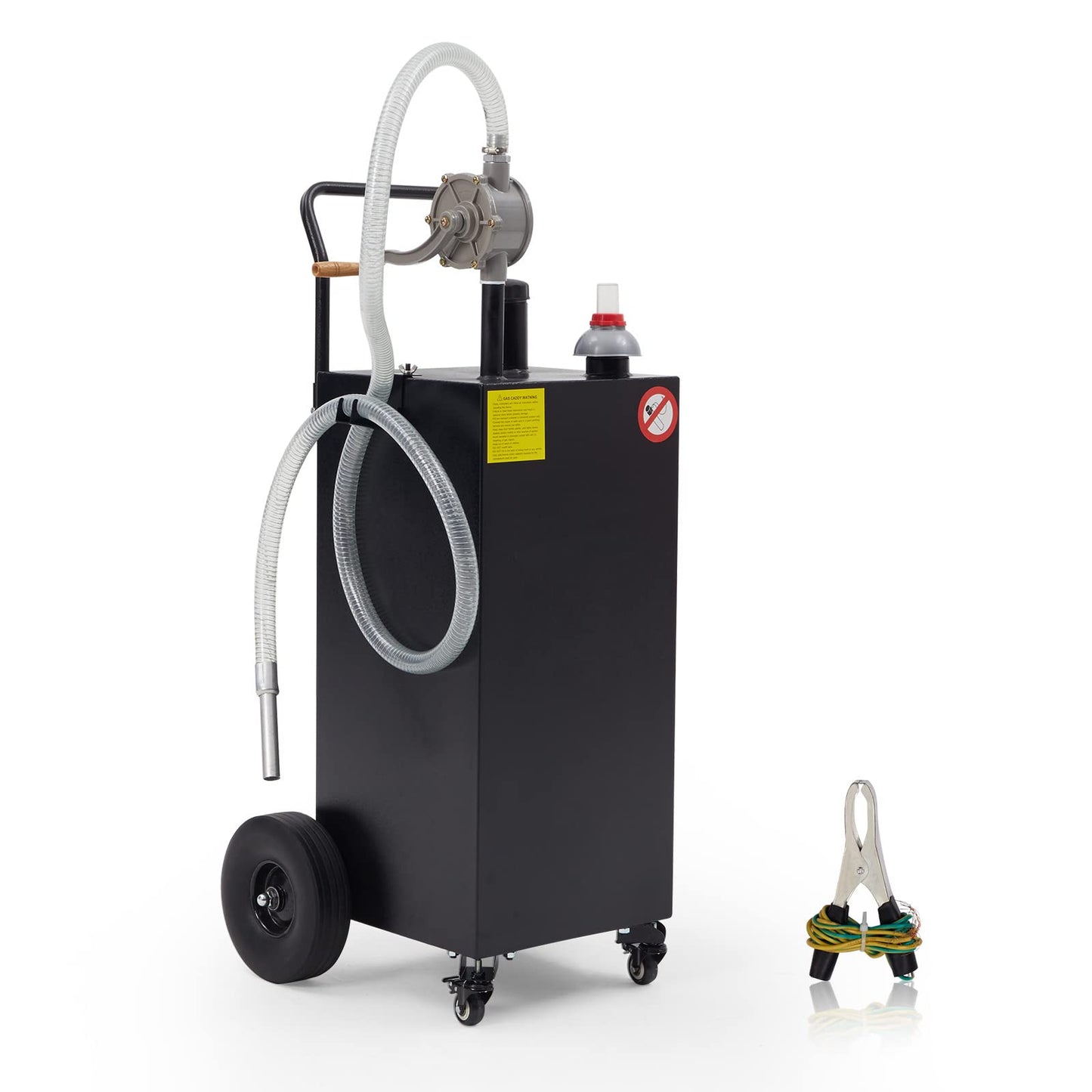 30 Gallon Gas Caddy - Portable Fuel Tank with Pump Gasoline Tank Portable Fuel Storage Tank for Boat, Car,Garden, Lawnmower, ATV