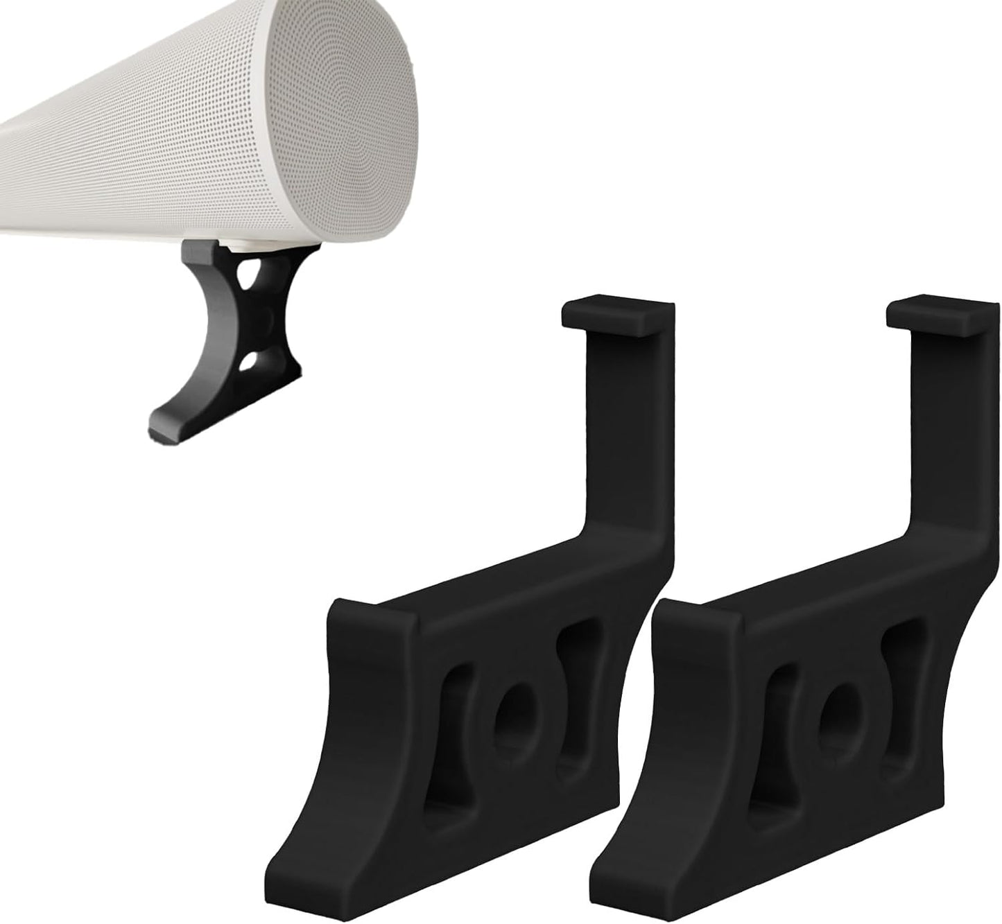 Generic 3-Height (25mm-75mm), Installation(50mm Soundbar Stand Compatible with Arc, Adjustable Riser Base Sturdy Base