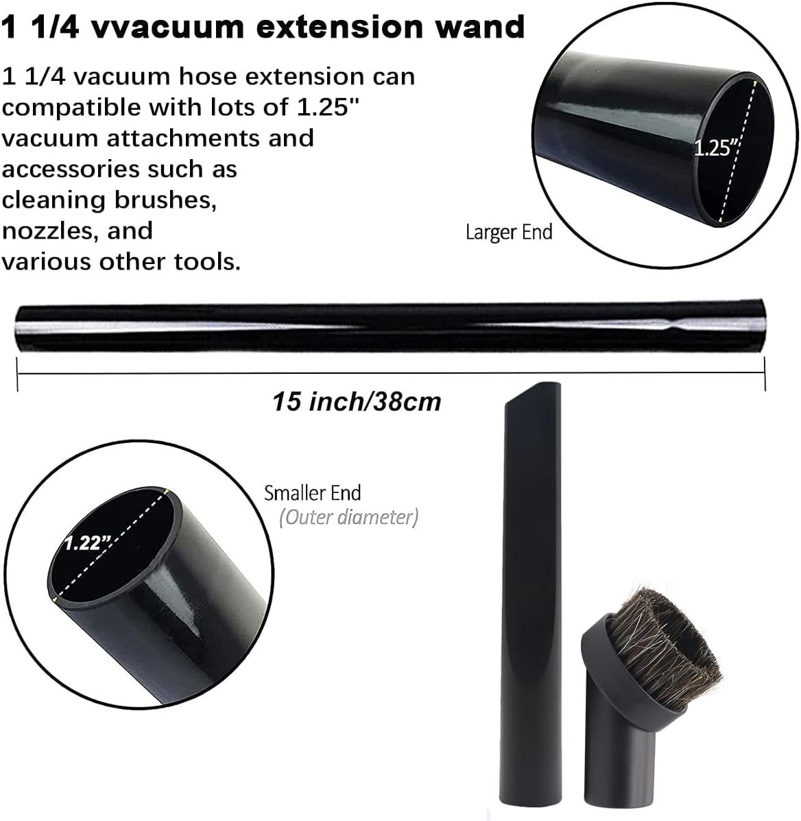 Shark Vacuum Attachments & Brushes Set - 10 Pcs for Navigator & Rotator Series | 1 1/4" (32mm) Accessories