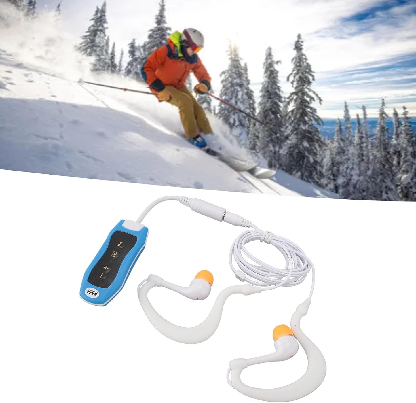 Yunseity MP3 Swimming, 8GB IPX8 MP3 Swimming USB2.0 Swimming (8GB) Player for Player with Headphones, Rechargeable
