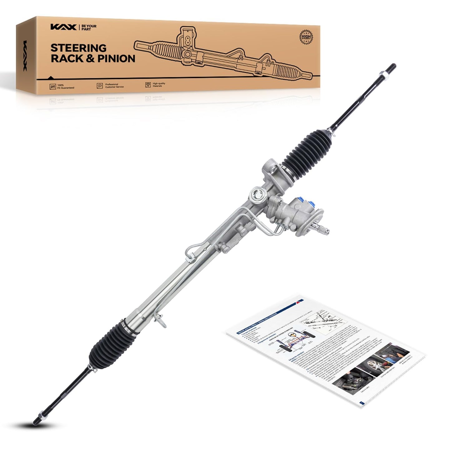 KAX Rack and Pinion Assembly Compatible with 1999-2005 J-etta, 1998-2007 Beetle, 1999-2006 Golf with Hydraulic Power Replace 26-9004
