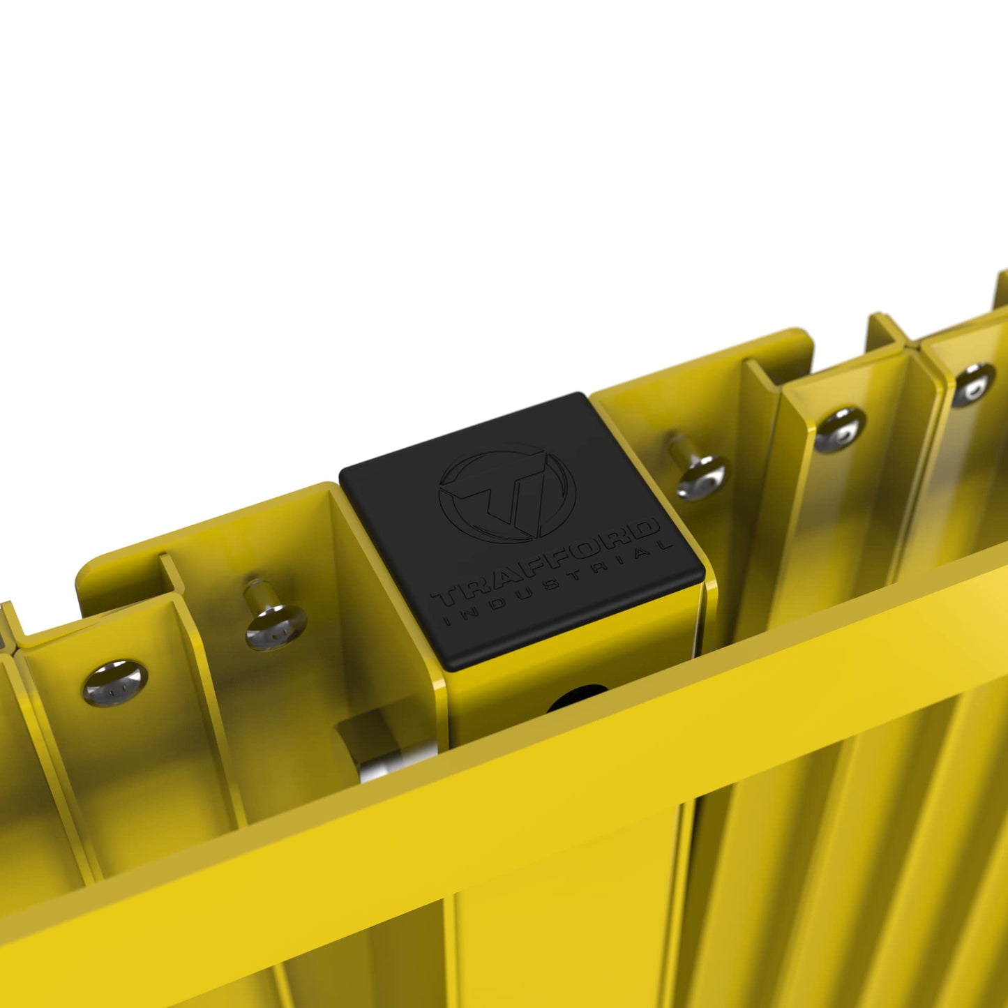 Trafford Industrial Heavy-Duty Expandable Metal Safety Gate Barrier (72.5" H x 20' W, Expands to 20 ft)