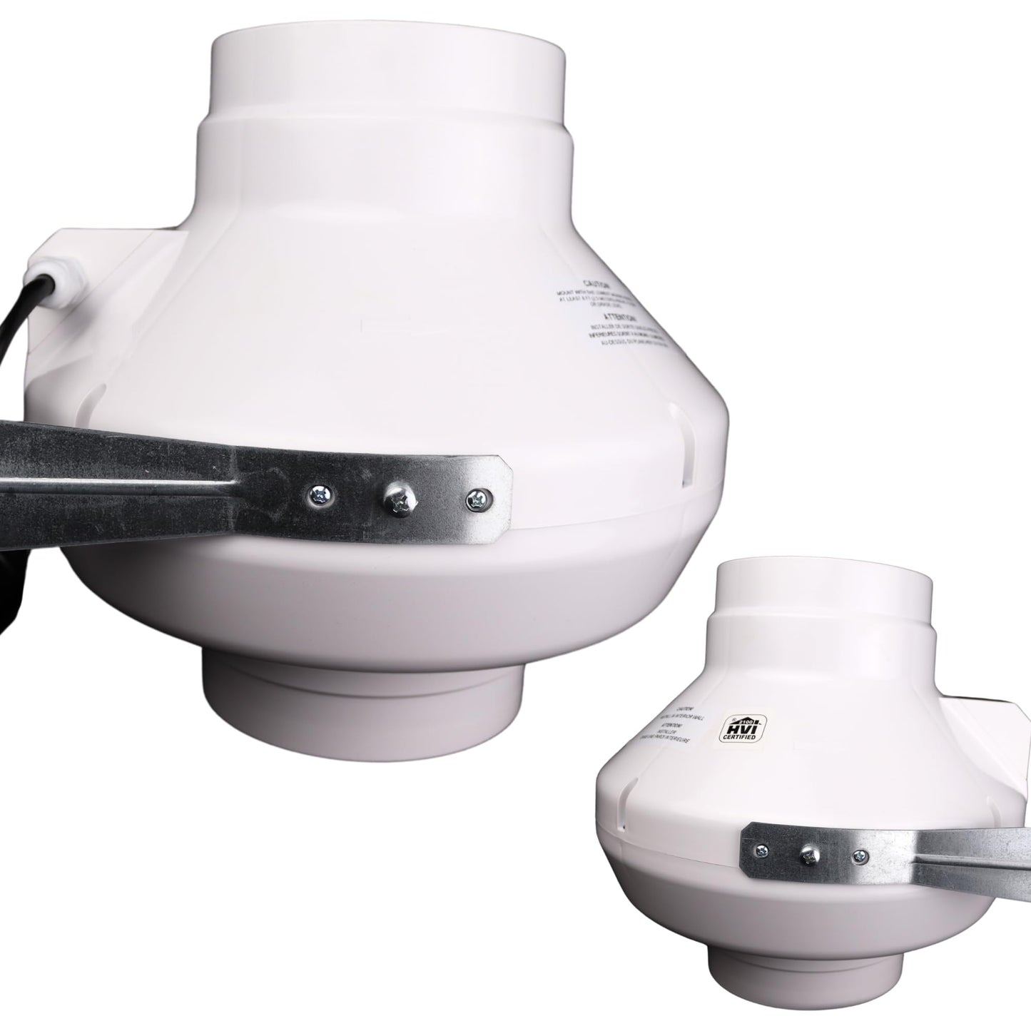 VENTS-US VK 150-6 Inch Centrifugal Inline Duct Fan in Plastic Casing with Up to 317 CFM, Great for High Static Duct Pressure Applications