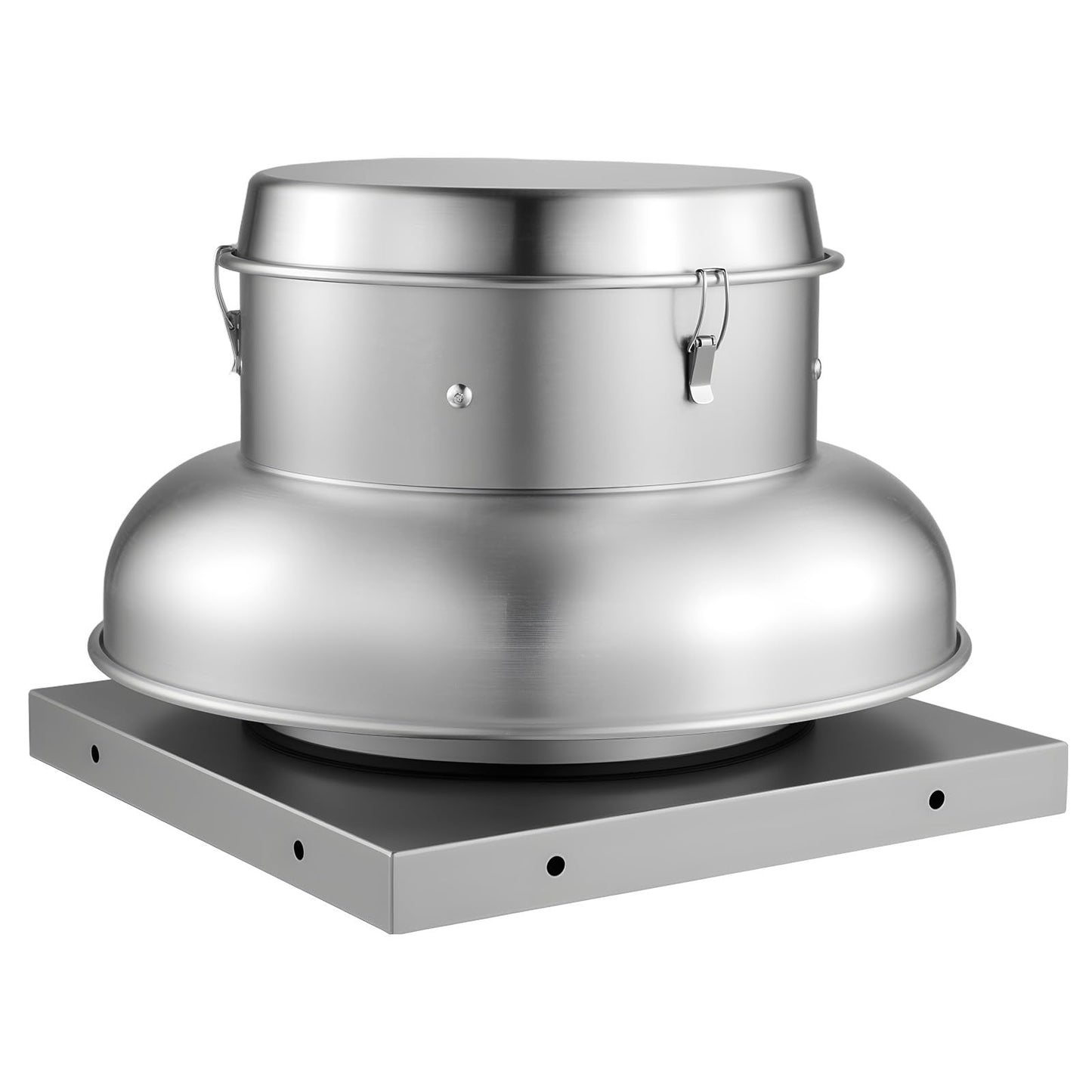 VEVOR Roof Exhaust Fan, 900CFM & 1500CFM Adjustable Speed Control Attic Vent Fan with High-Power Motor, 21inch Fan Base Heavy-Duty Aluminum Alloy, Compact for Garage,Kitchen,Bathroom,Silver