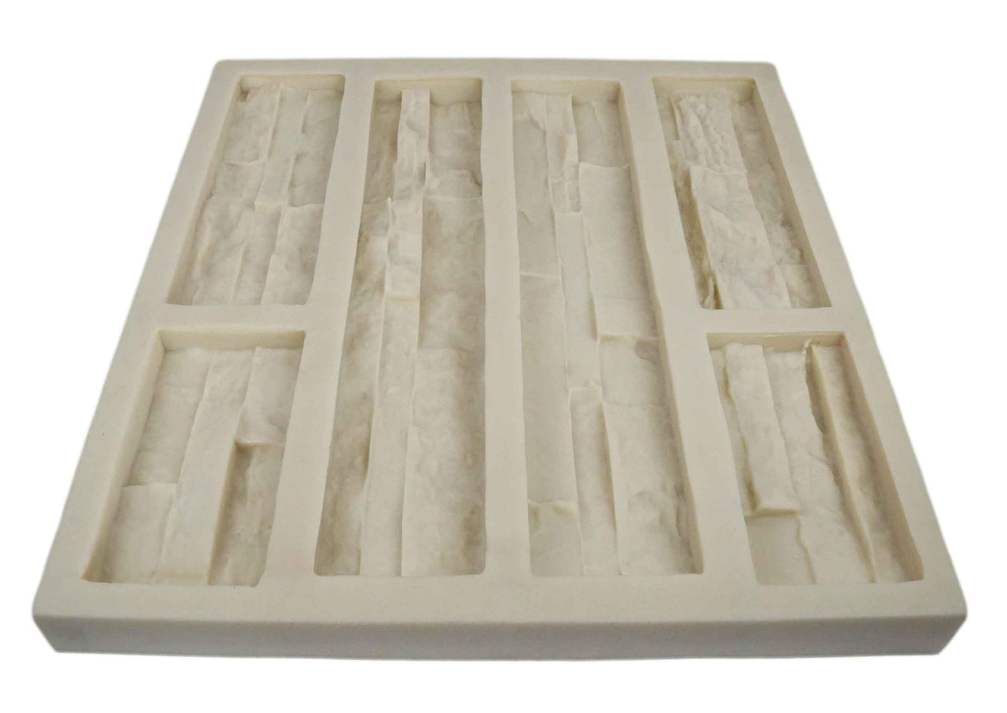 Stone Master Molds Panel Veneer Stone Rubber Mold for Concrete or Plaster, Western Quick Fit Flats, 21.5x20, Version 4, Recycled Material