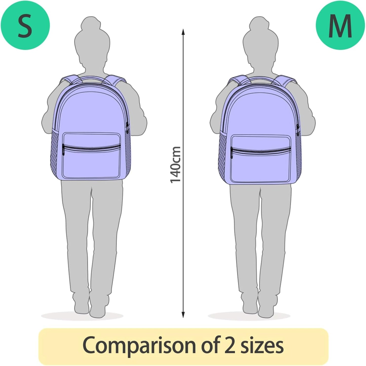 Krafig Backpacks Backpack Daypack Watercolor Shrimps Pattern Boys Girls Kids School Bookbag, School Bag Travel