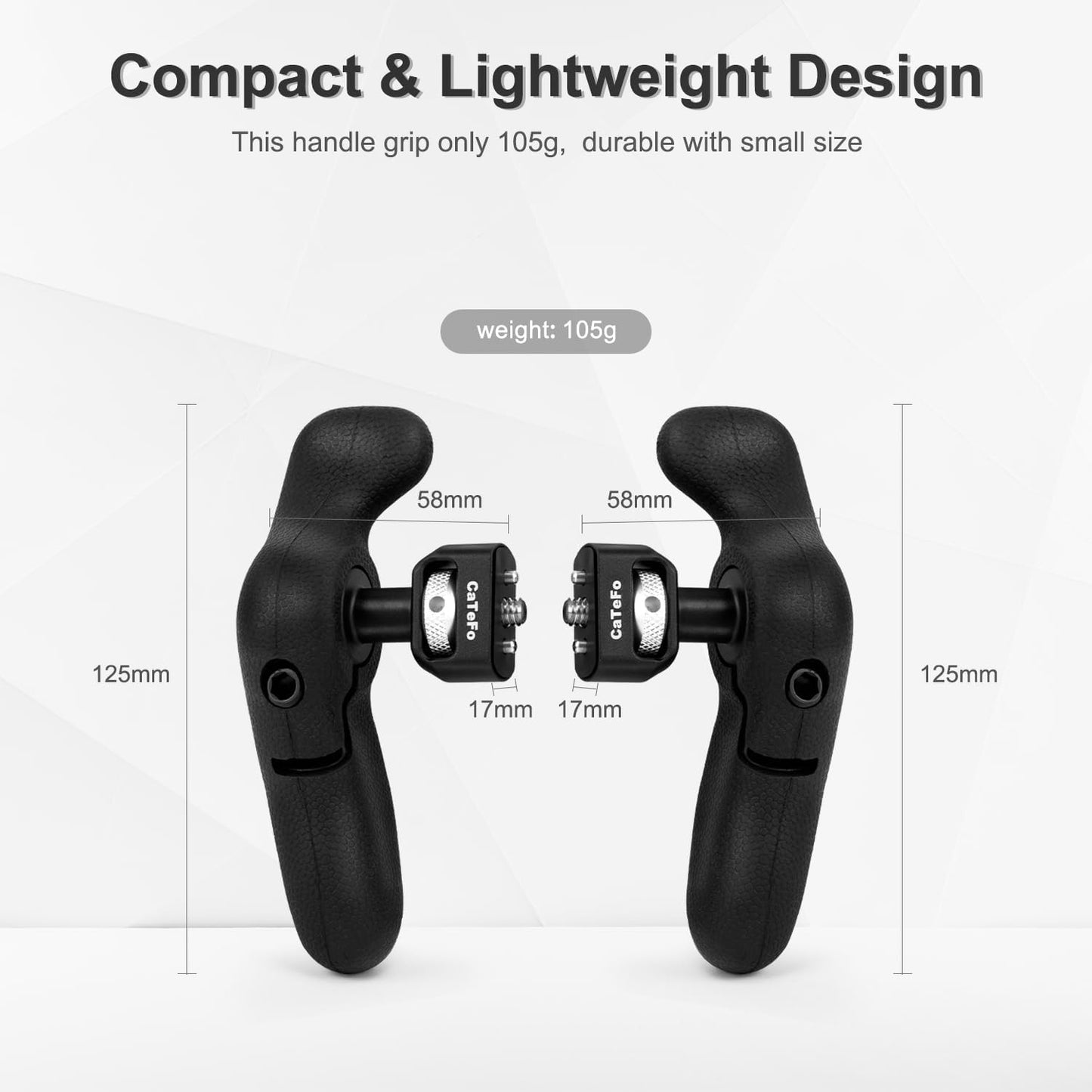 CaTeFo 360 1/4 StarGrip Camera Side Handle Grip for DSLR & Mirrorless Cage, Adjustable Ergonomic Handgrip Pair
