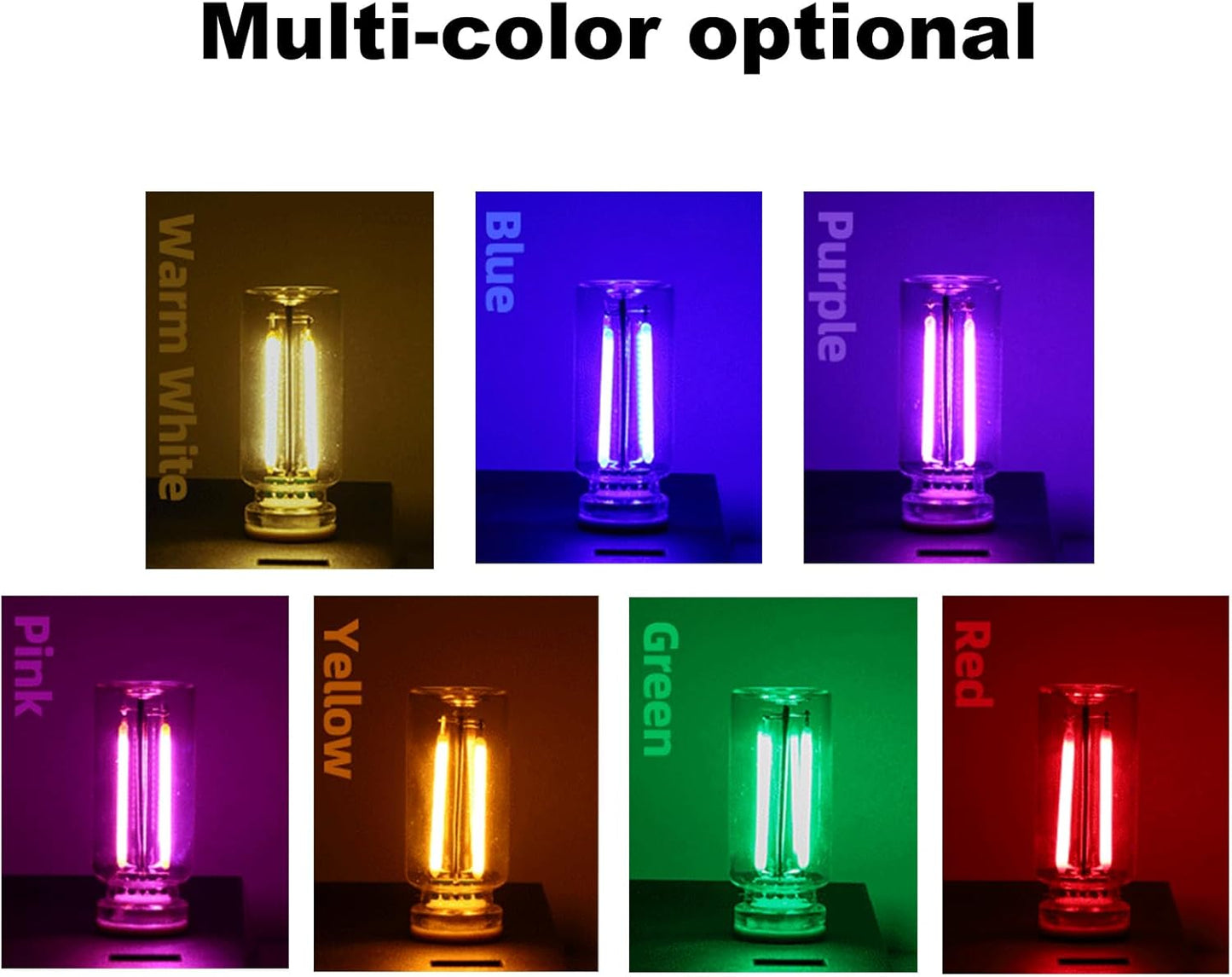 Dozyix Bulb 901) Touch Control Retro USB Night Light, Touch Adjustment Lights,Plug in USB Auto Night Light, Mini LED