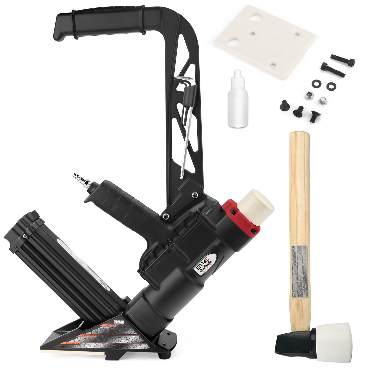 3PLUS HFSNSP 2-in-1 Pneumatic Flooring Nailer/Stapler