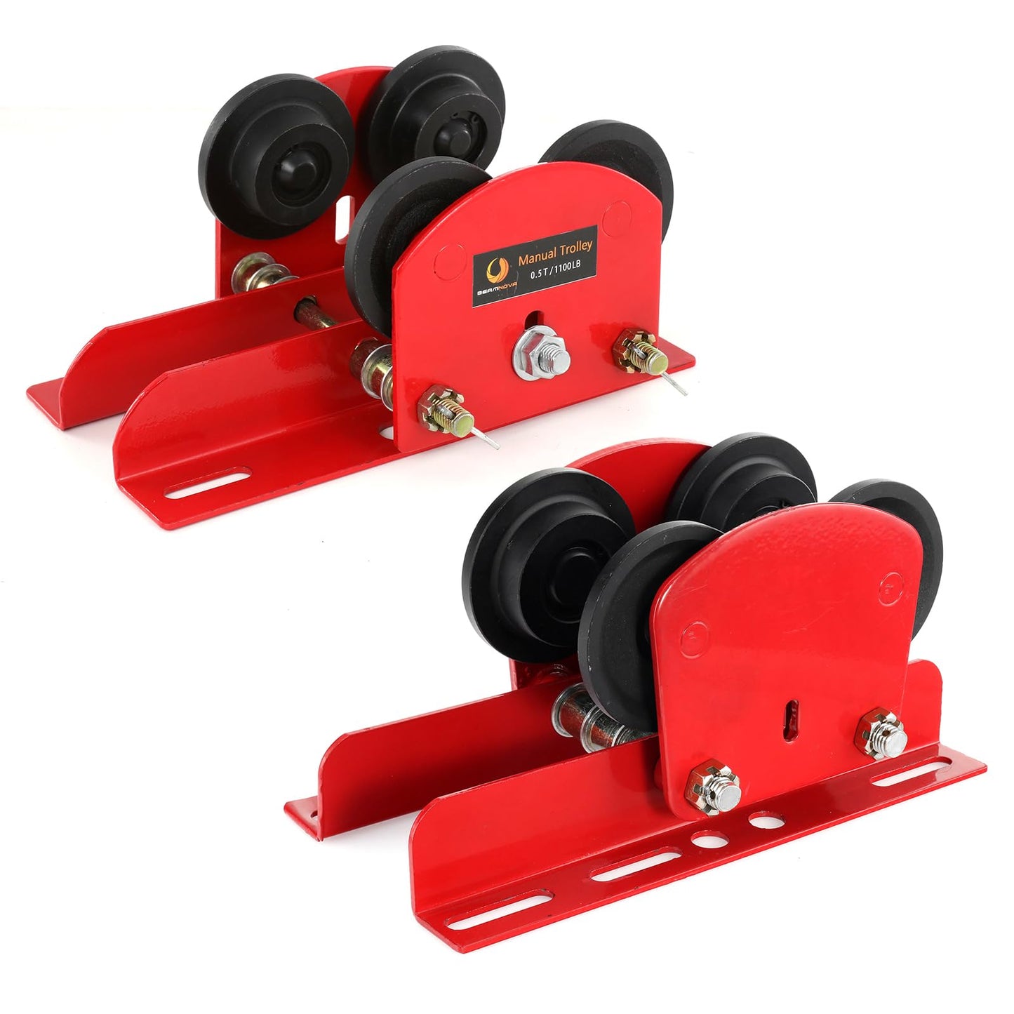 BEAMNOVA 1-Ton & 0.5-Ton Electric Hoist Manual Trolley for I-Beam