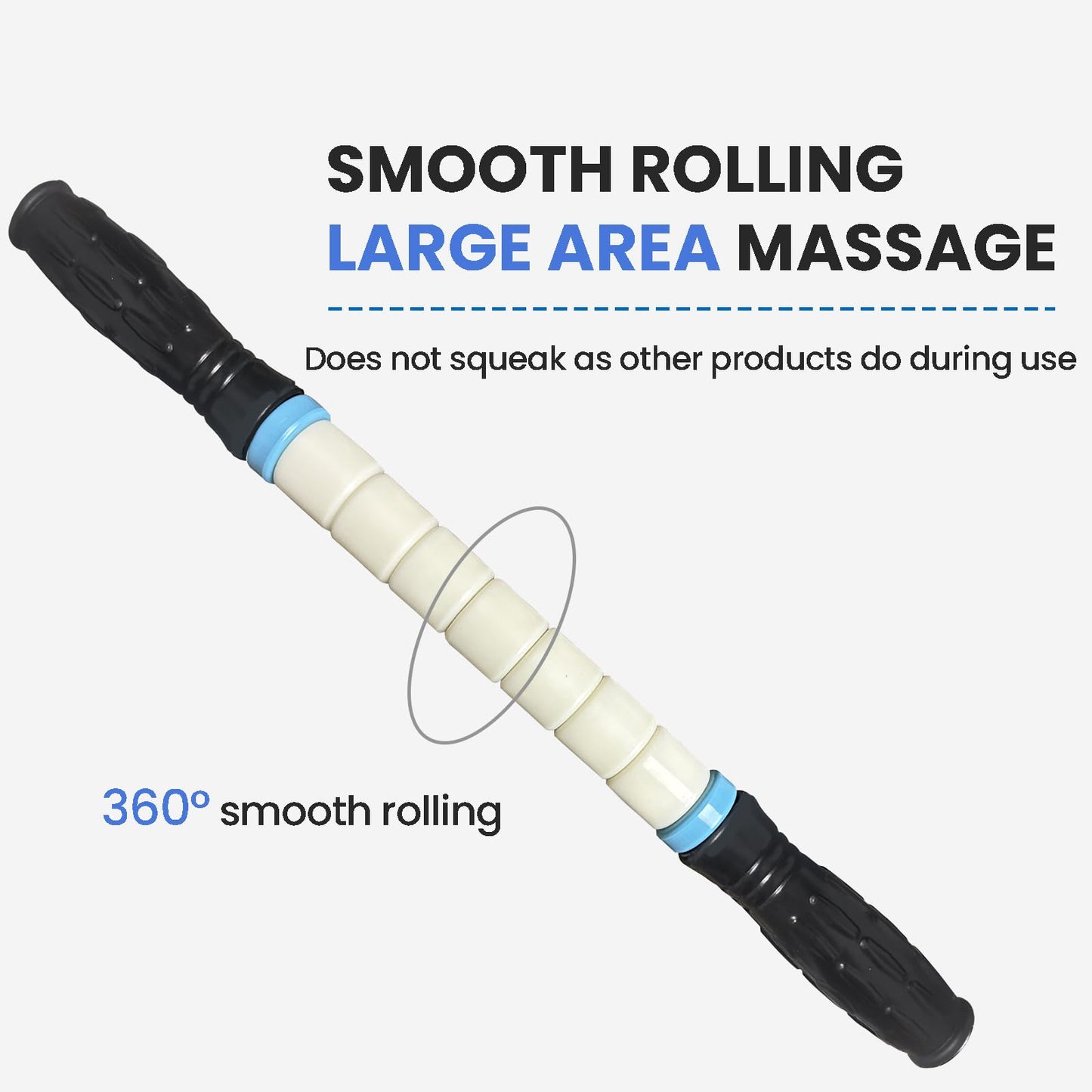 Muscle Roller Stick Ctwctr Massage Roller for Lymphatic Drainage, Cellulite Massager, Leg Massager for Circulation and Pain Relief, Deep Tissue & Trigger Point Massage