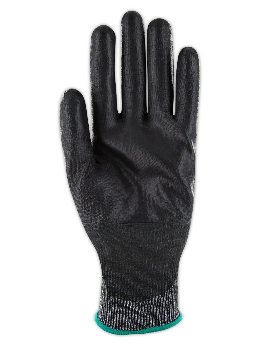 MAGID D-ROC ANSI A4 18-Gauge Hyperon PU Coated Palm Work Gloves, 12 Pairs, Size 10/XL, GPD584