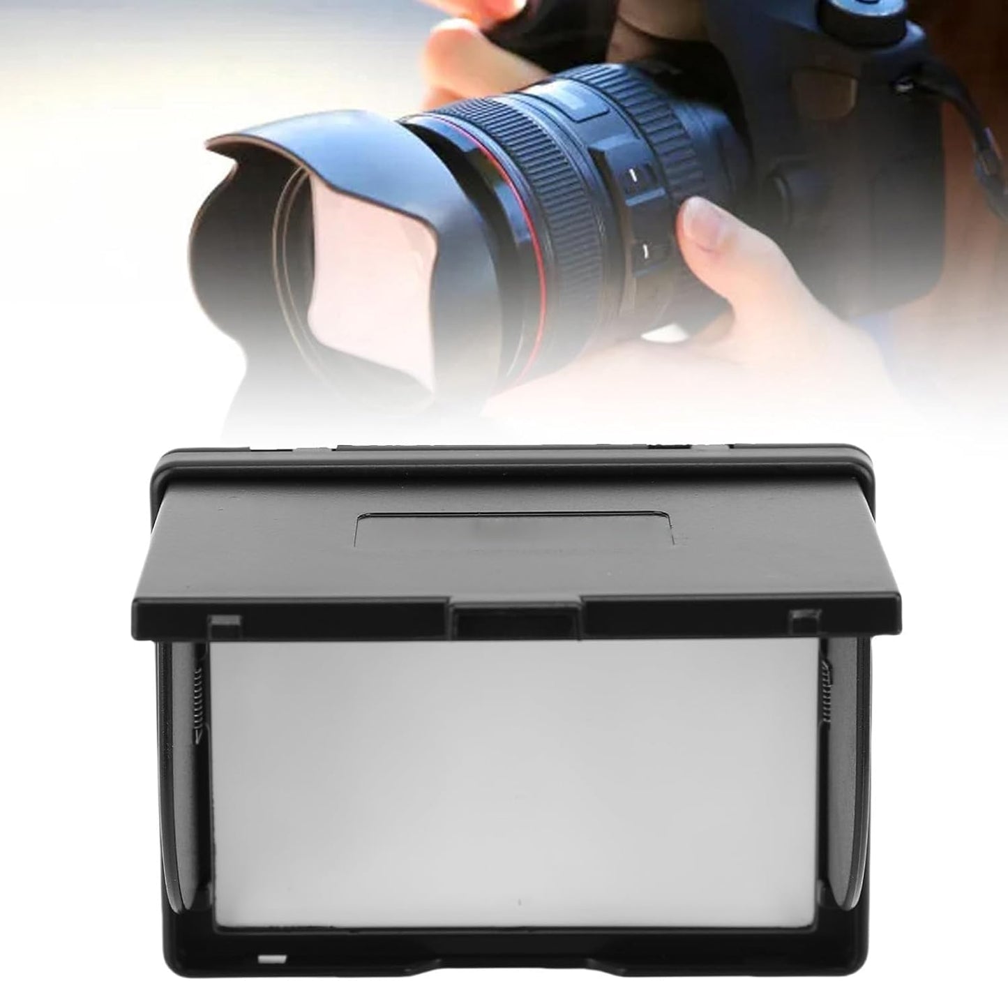 XUMIUZIY 3 Inch A7 A7S A7M2 A7R2 A7M3 A9 Camera Viewfinder Sunshade, ABS Folding LCD Screen Hood Fit