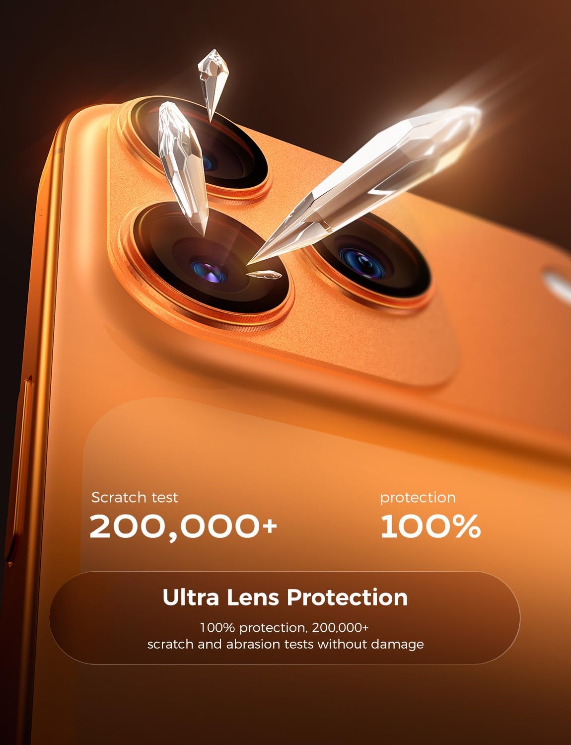 17 6.9'', 2 Pack, MAGIC JOHN for iPhone Pro Max Camera Lens Protector HD Clear, Magnetic Tempered-Glass Lens Film