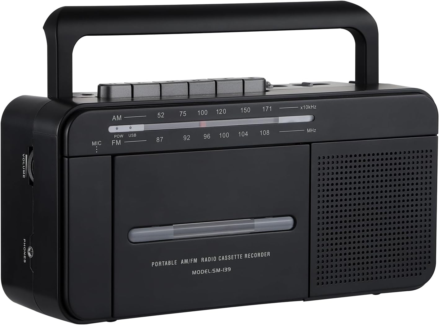 SEMIER MP3 Cassette Cassette MP3 Boombox Conversion Tape Player Recorder AM FM Radio, to Digital Converter, USB