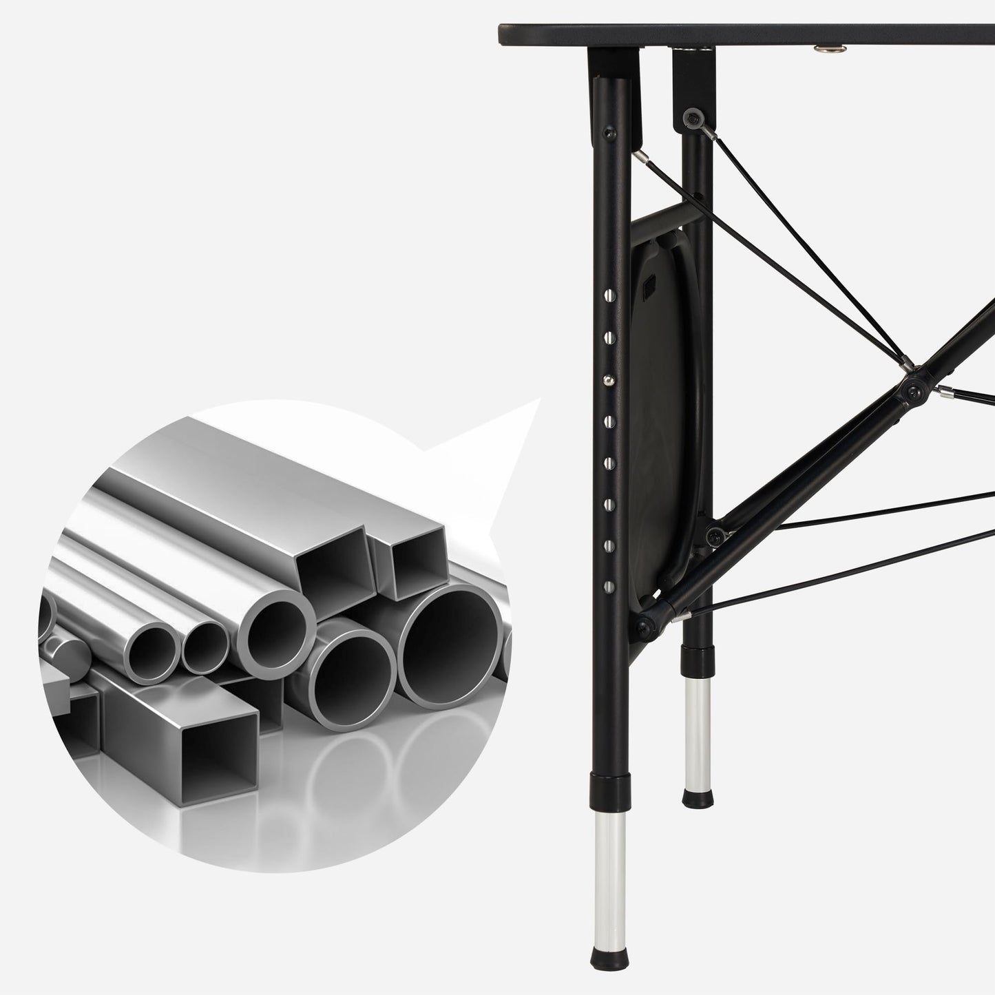 Mars Foldable and Portable Athlete Support Hub and Sports Training Treatment Recovery Station Desk & Kinesiology Taping Table-Lightweight only 22lbs