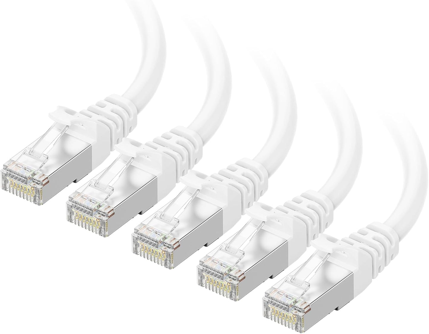 10Gbps 5-Pack 6A 7ft, 6A Cat6A Cable Matters Snagless Shielded Cat Ethernet Cable - Cat Cable, Cord, Ethernet Cord