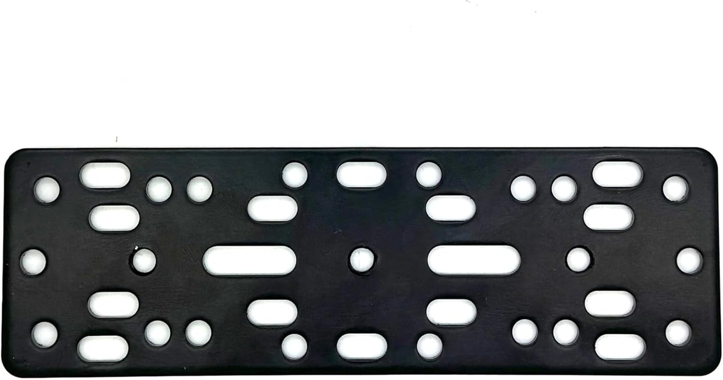ChargerCity 2 4 Universal Metal Alloy Bracket Plate for Ham CB Radio Garmin GPS Fish Finder Vehicle Mounting Plate